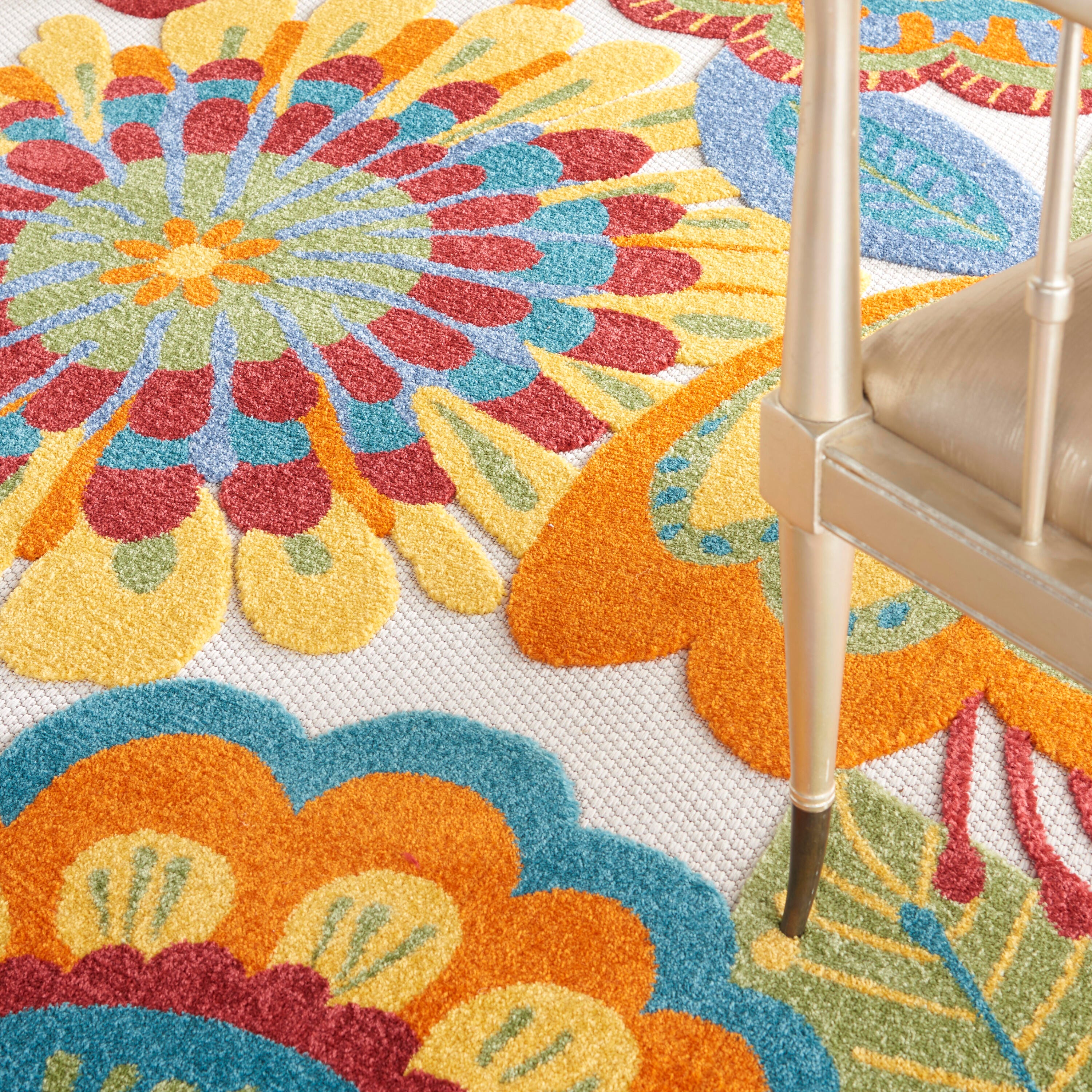 Nourison Home Splash 9' X 12' Tulips Area Rug, Multi, large
