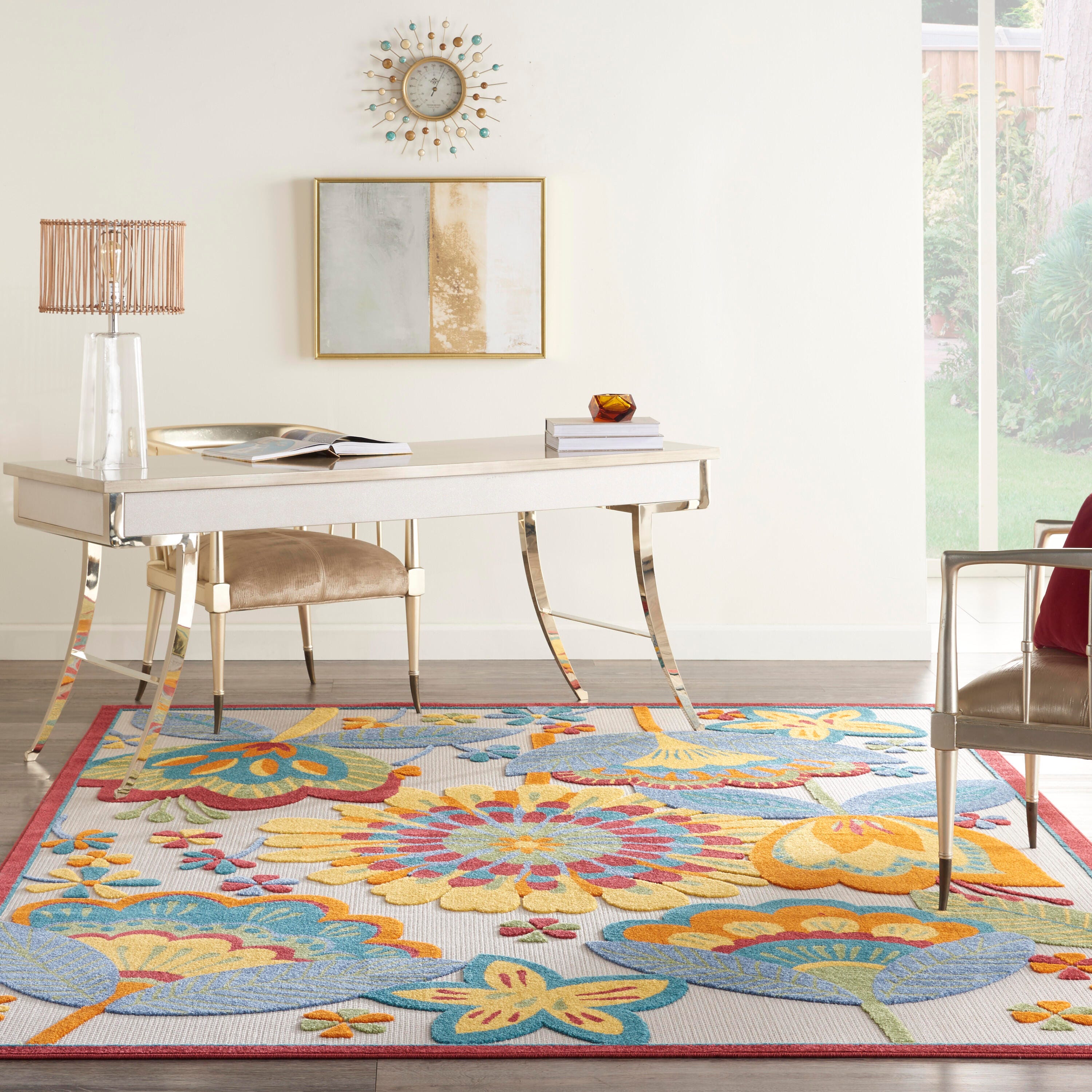 Nourison Home Splash 9' X 12' Tulips Area Rug, Multi, large