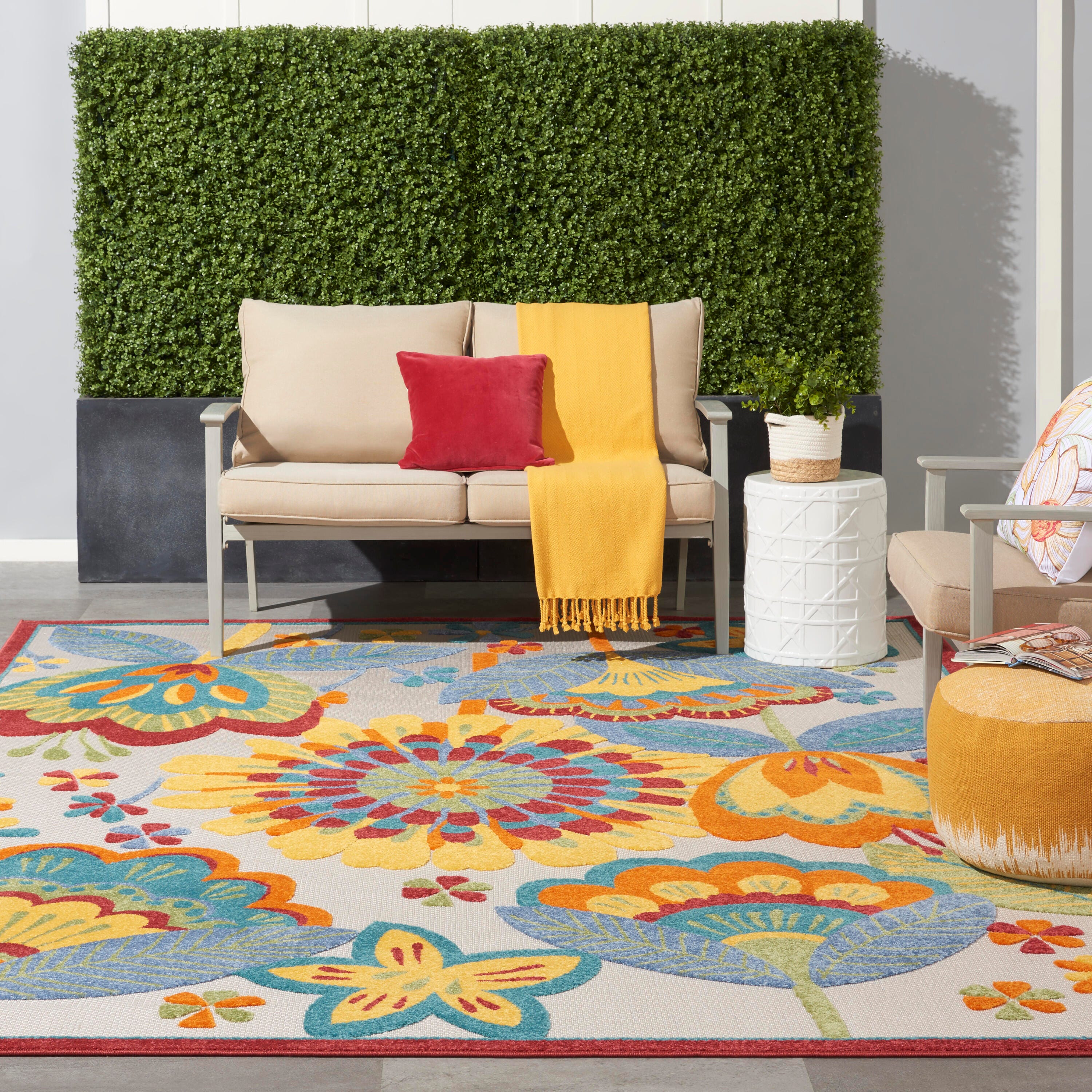 Nourison Home Splash 9' X 12' Tulips Area Rug, Multi, large