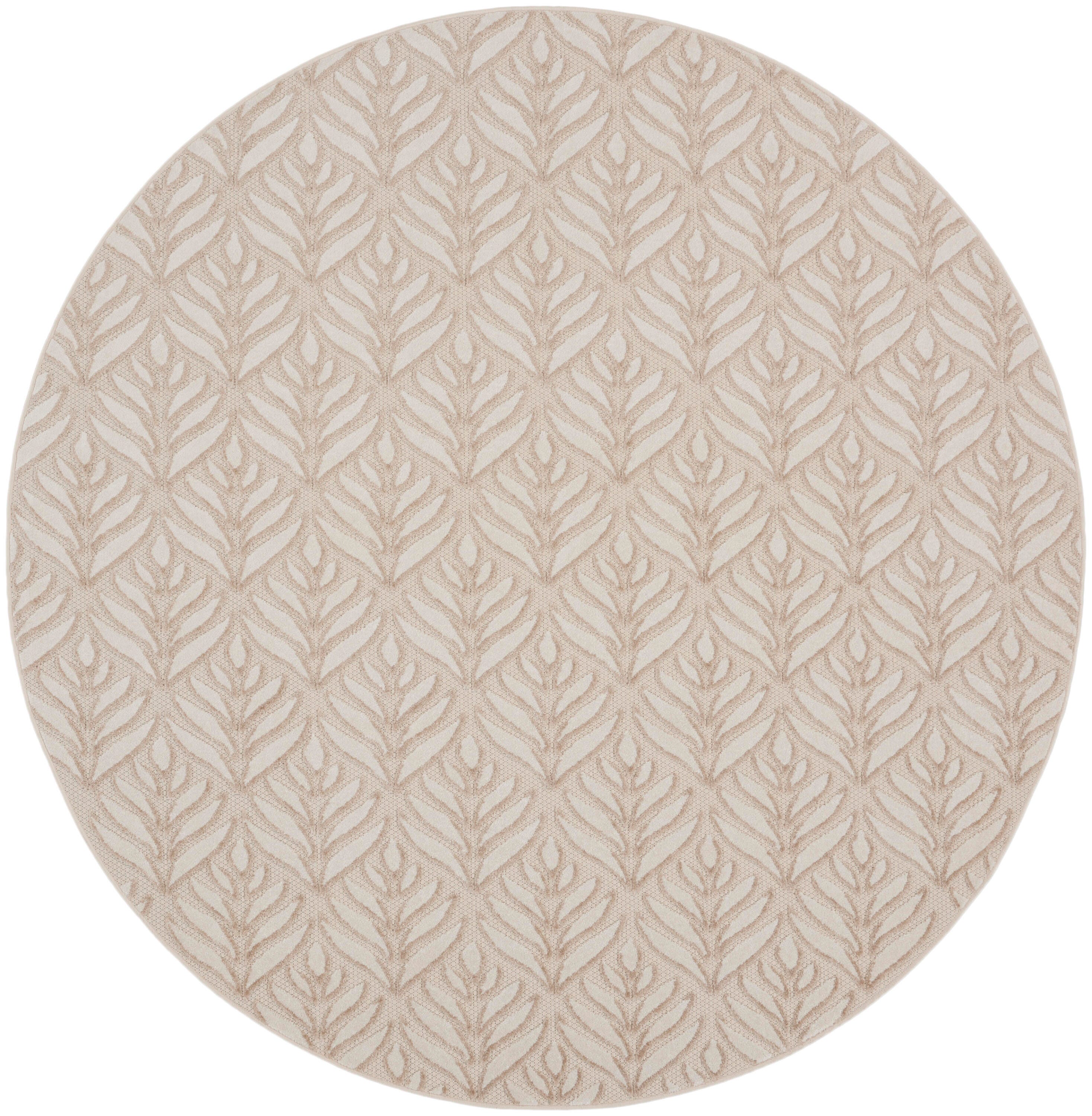 Nourison Home Splash 7'10"X Round Texture&nbsp;Area Rug, Ivory/Gray, large