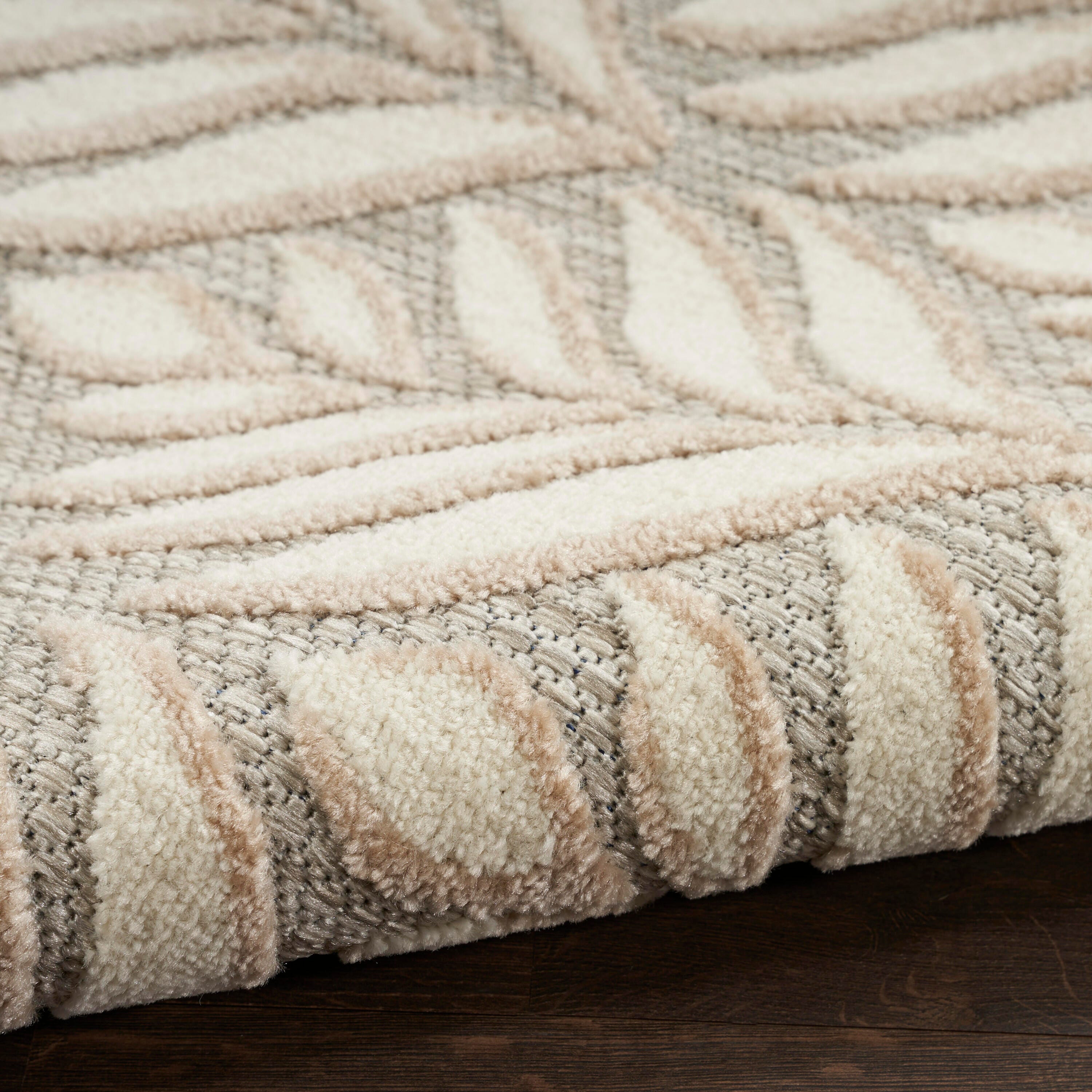 Nourison Home Splash 9' X 12' Texture Area Rug, Ivory/Gray, large