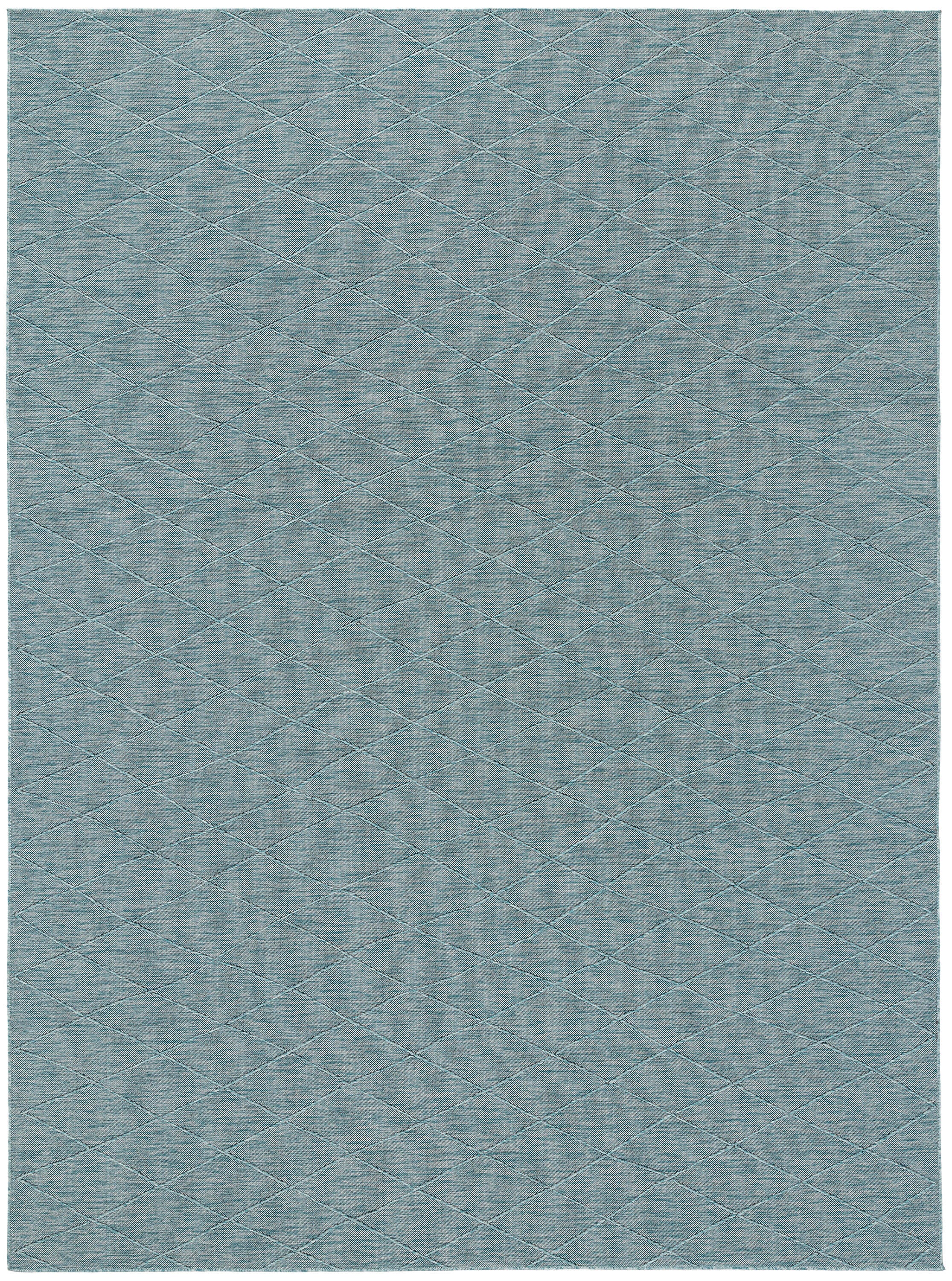 Nourison Home Washable Solutions 10' x 14' Indoor/Outdoor Rug, Aqua, large