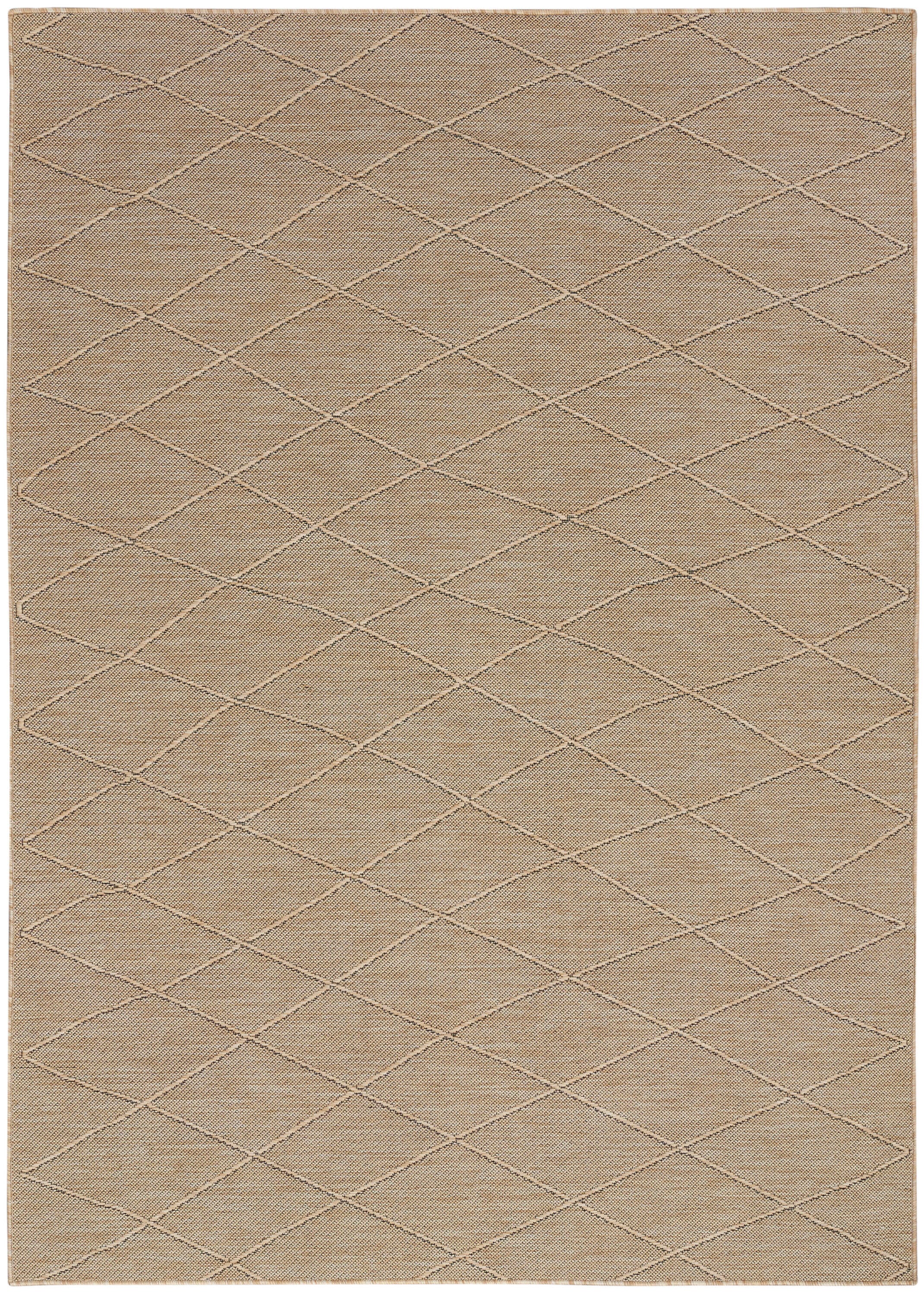Nourison Home Washable Solutions 4' x 6' Indoor/Outdoor Rug, Natural, large