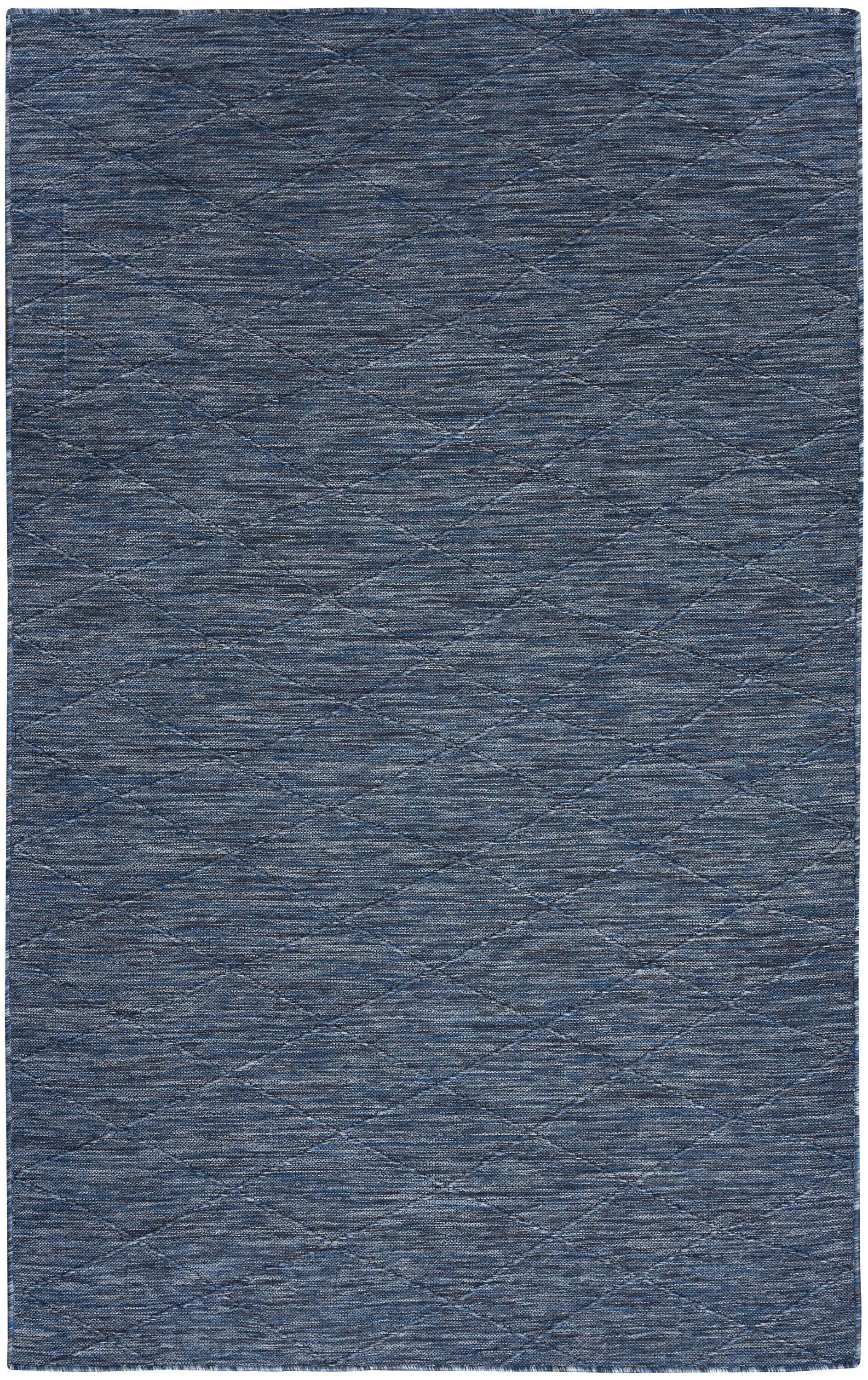 Nourison Home Washable Solutions 7' x 10' Indoor/Outdoor Rug, Navy Blue, large