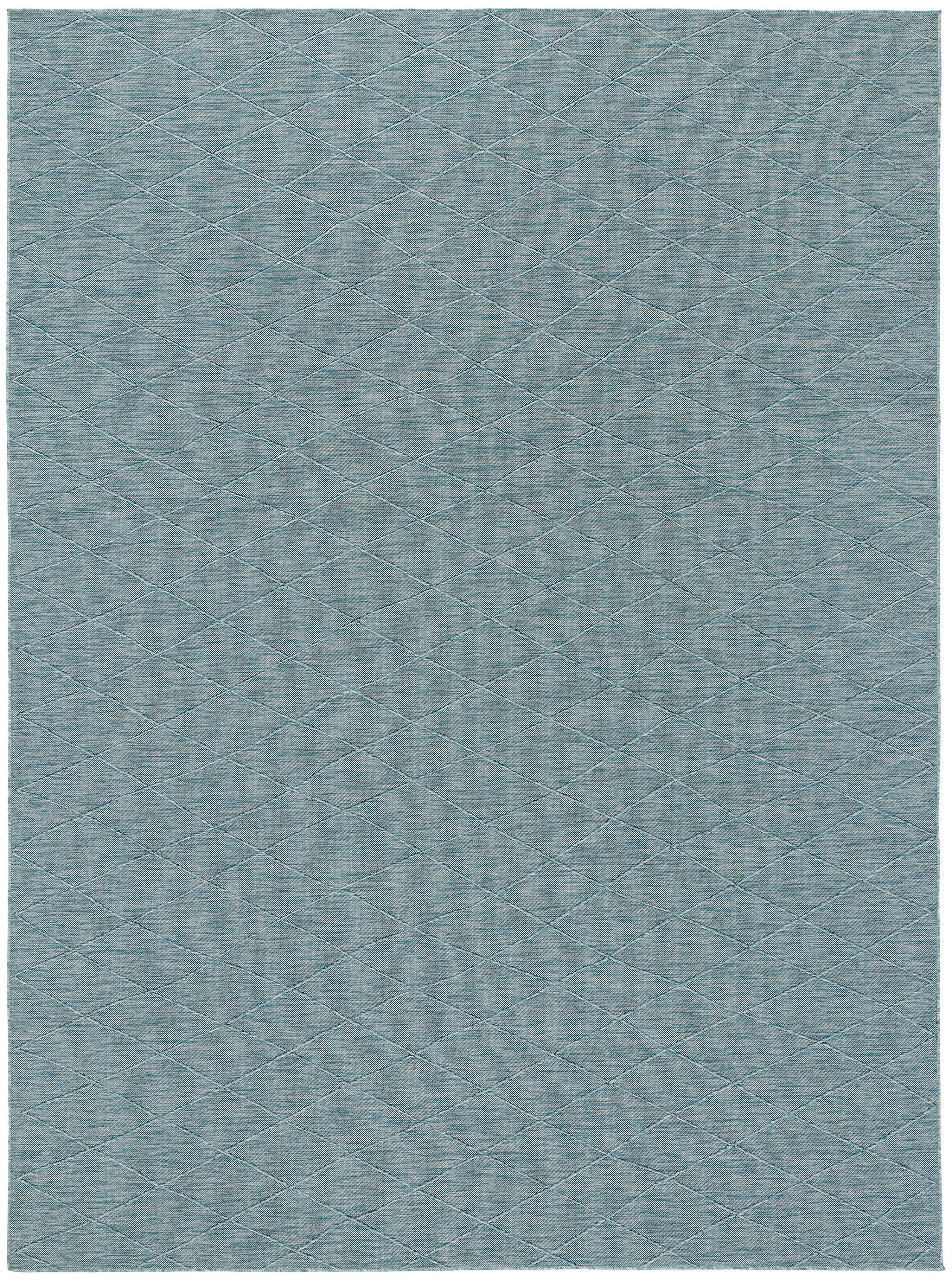 Nourison Home Washable Solutions 8' x 10' Indoor/Outdoor Rug, Aqua, large