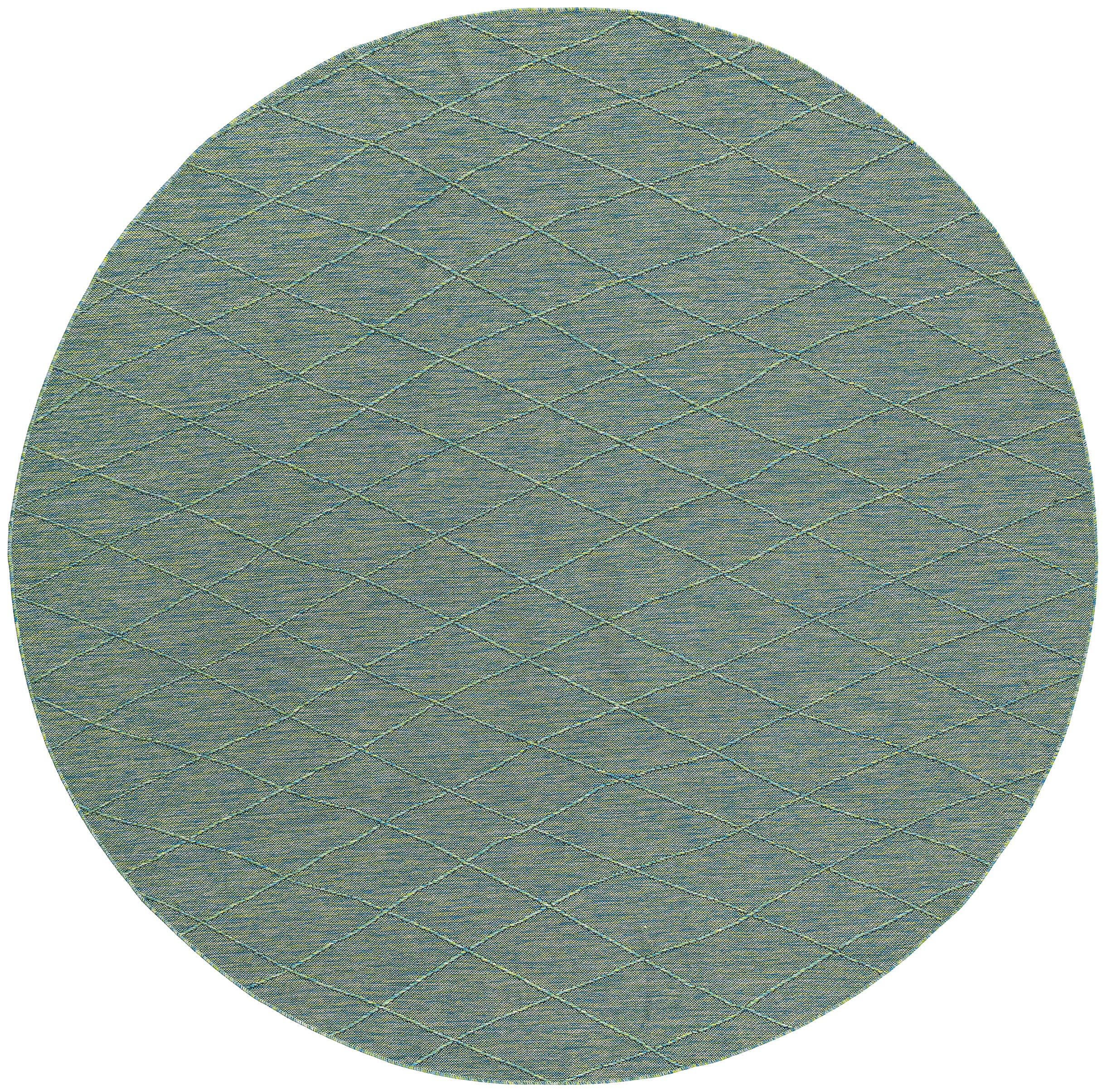 Nourison Home Washable Solutions 8' x Indoor/Outdoor Rug, Blue/Green, large