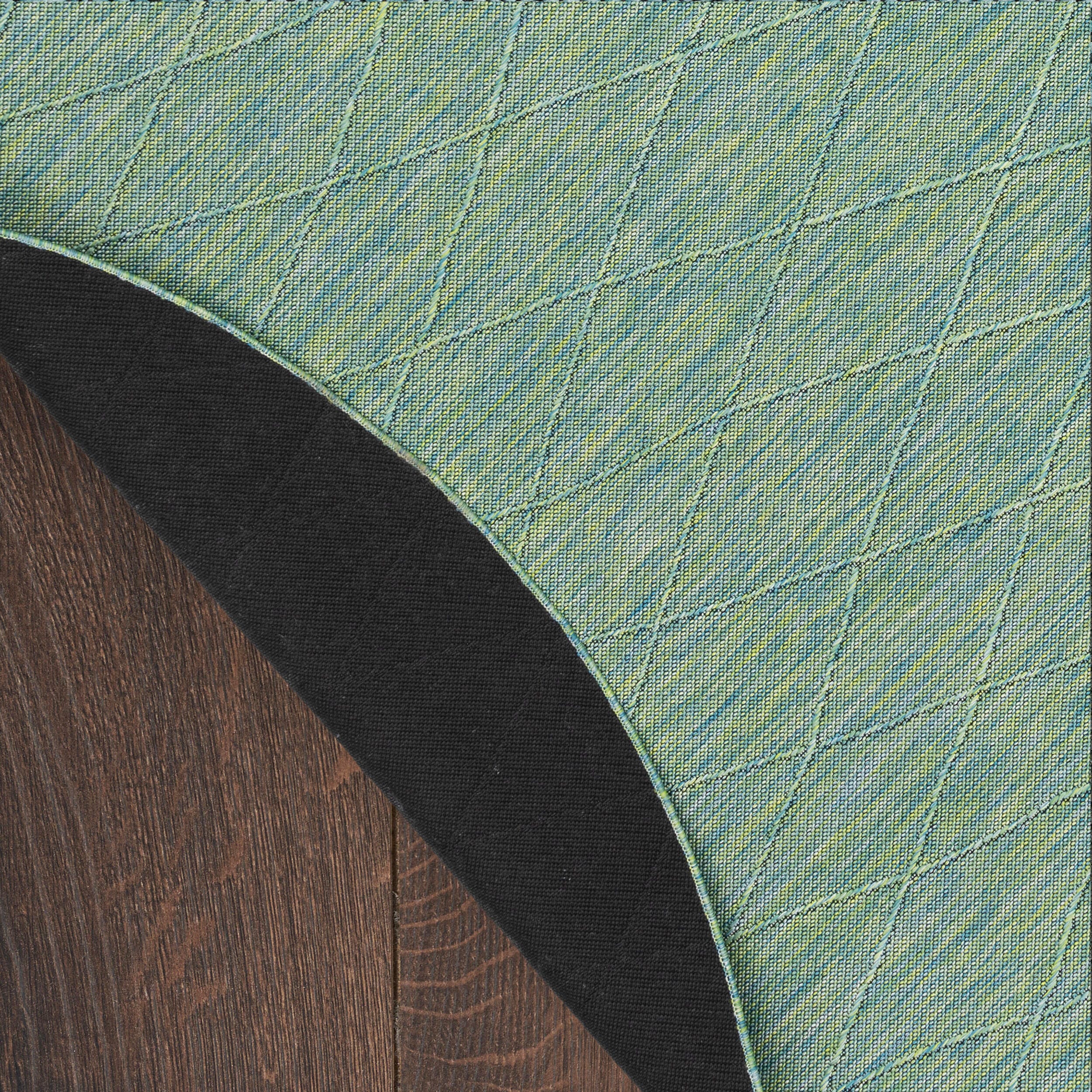 Nourison Home Washable Solutions 8' x Indoor/Outdoor Rug, Blue/Green, large