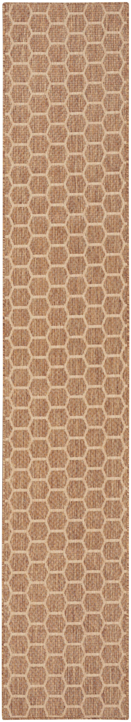 Nourison Home Twist Reversible Indoor/Outdoor 2'2" x 10' Area Rug, Natural, large