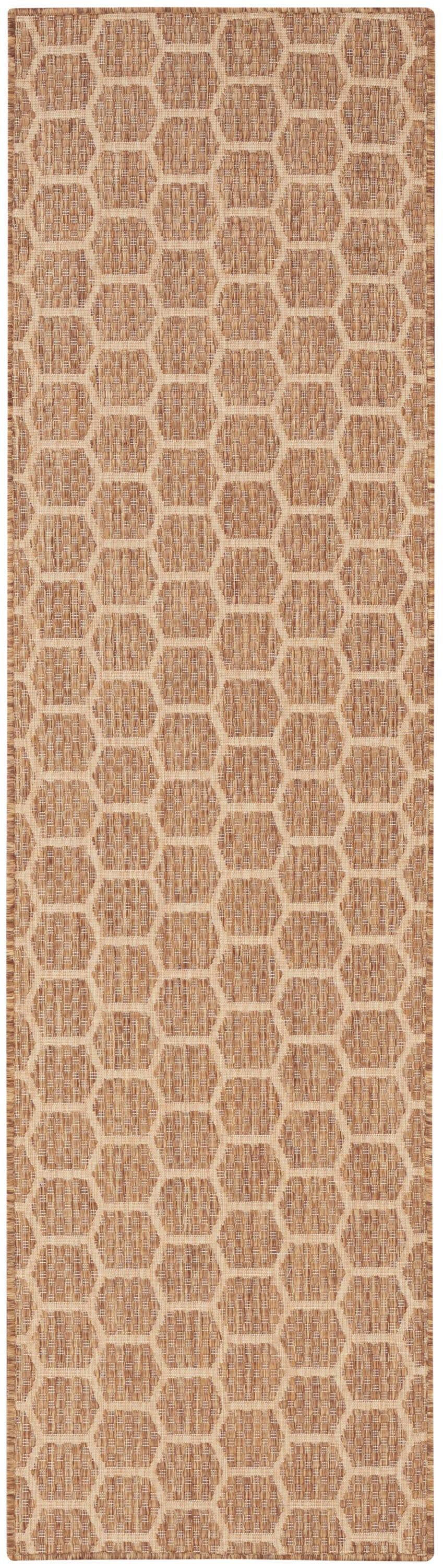 Nourison Home Twist Reversible Indoor/Outdoor 2'2" x 8' Area Rug, Natural, large