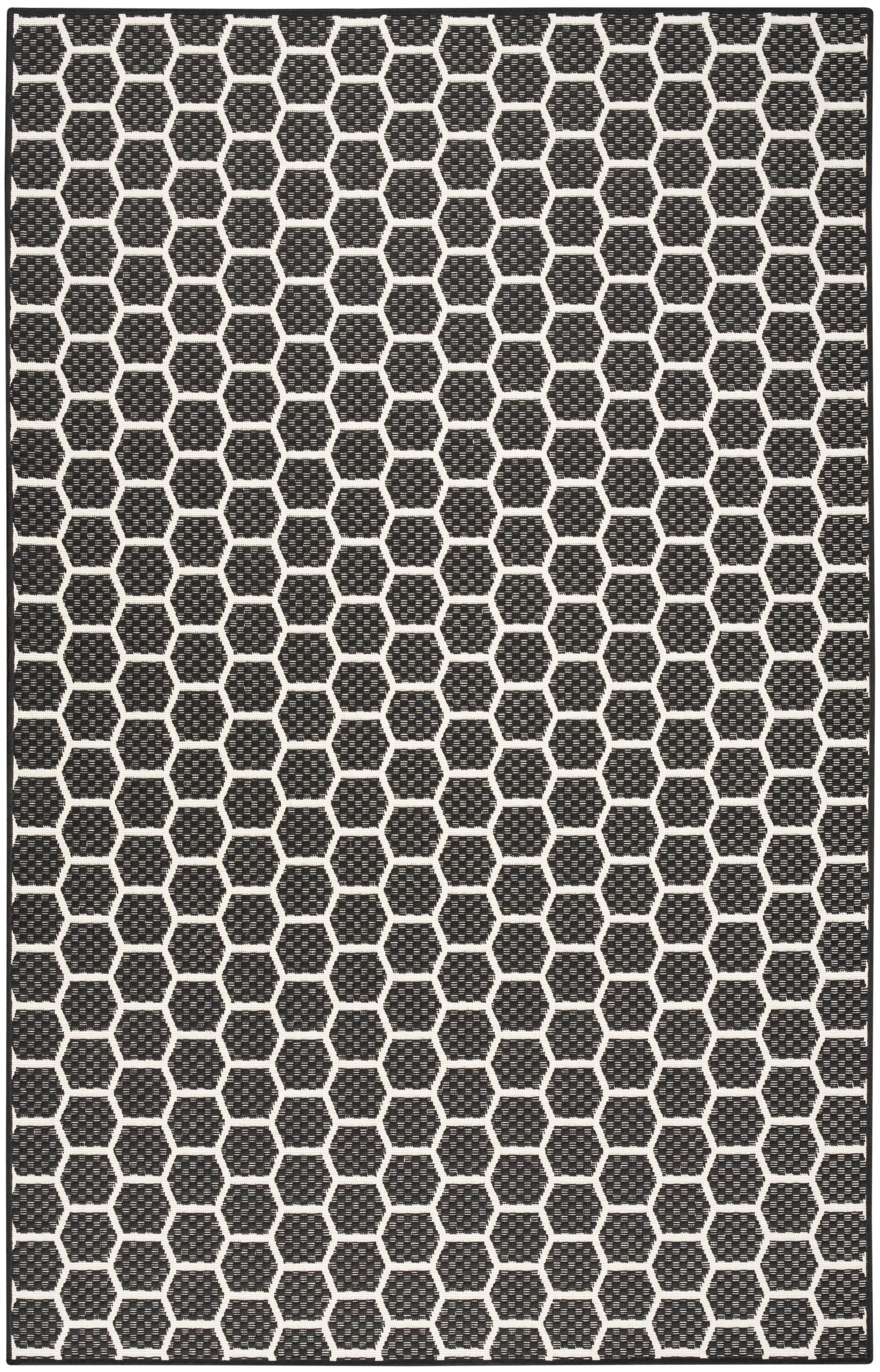 Nourison Home Twist Reversible Indoor/Outdoor 4' x 6' Area Rug, Black, large