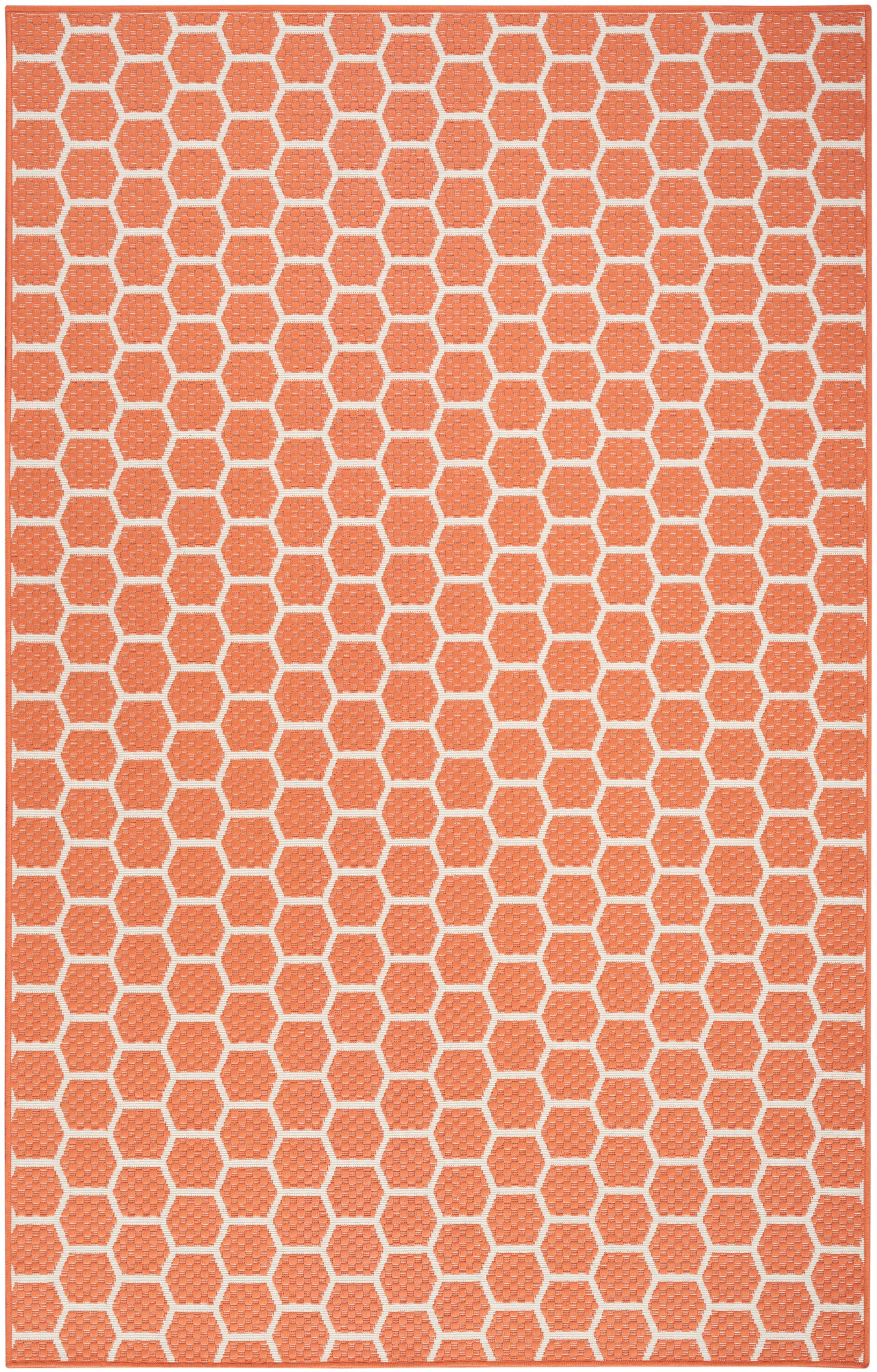 Nourison Home Twist Reversible Indoor/Outdoor 4' x 6' Area Rug, Coral, large