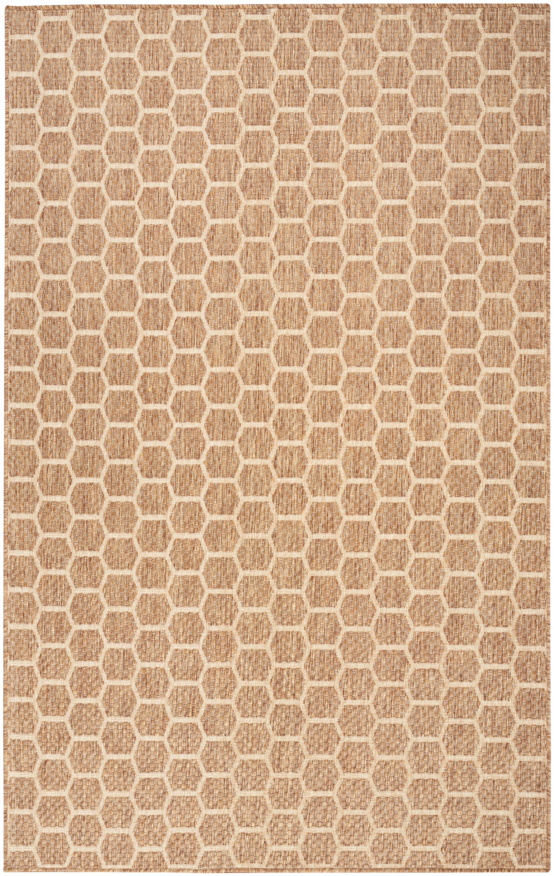 Nourison Home Twist Reversible Indoor/Outdoor 4' x 6' Area Rug, Natural, large