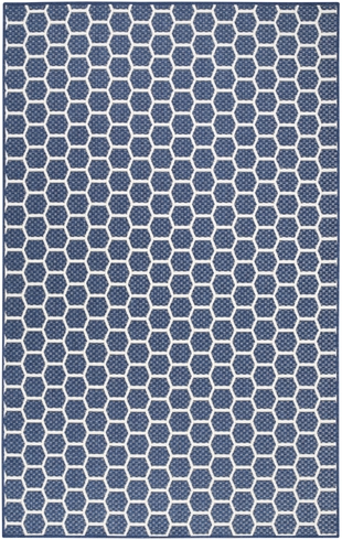 Nourison Home Twist Reversible Indoor/Outdoor 4' x 6' Area Rug, Navy, large