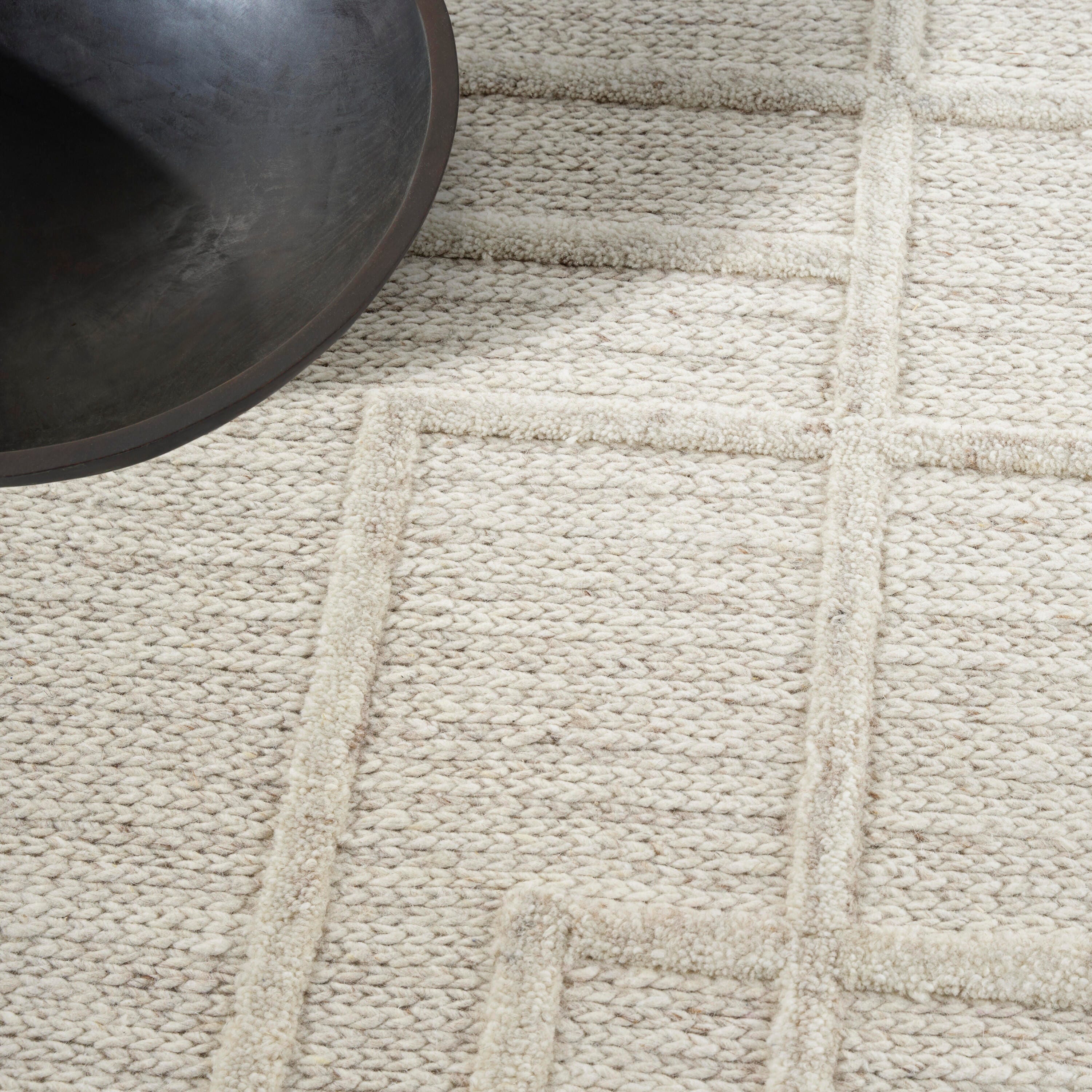 Calvin Klein Impressions 8'6" x 11'6" Area Rug, Ivory, large