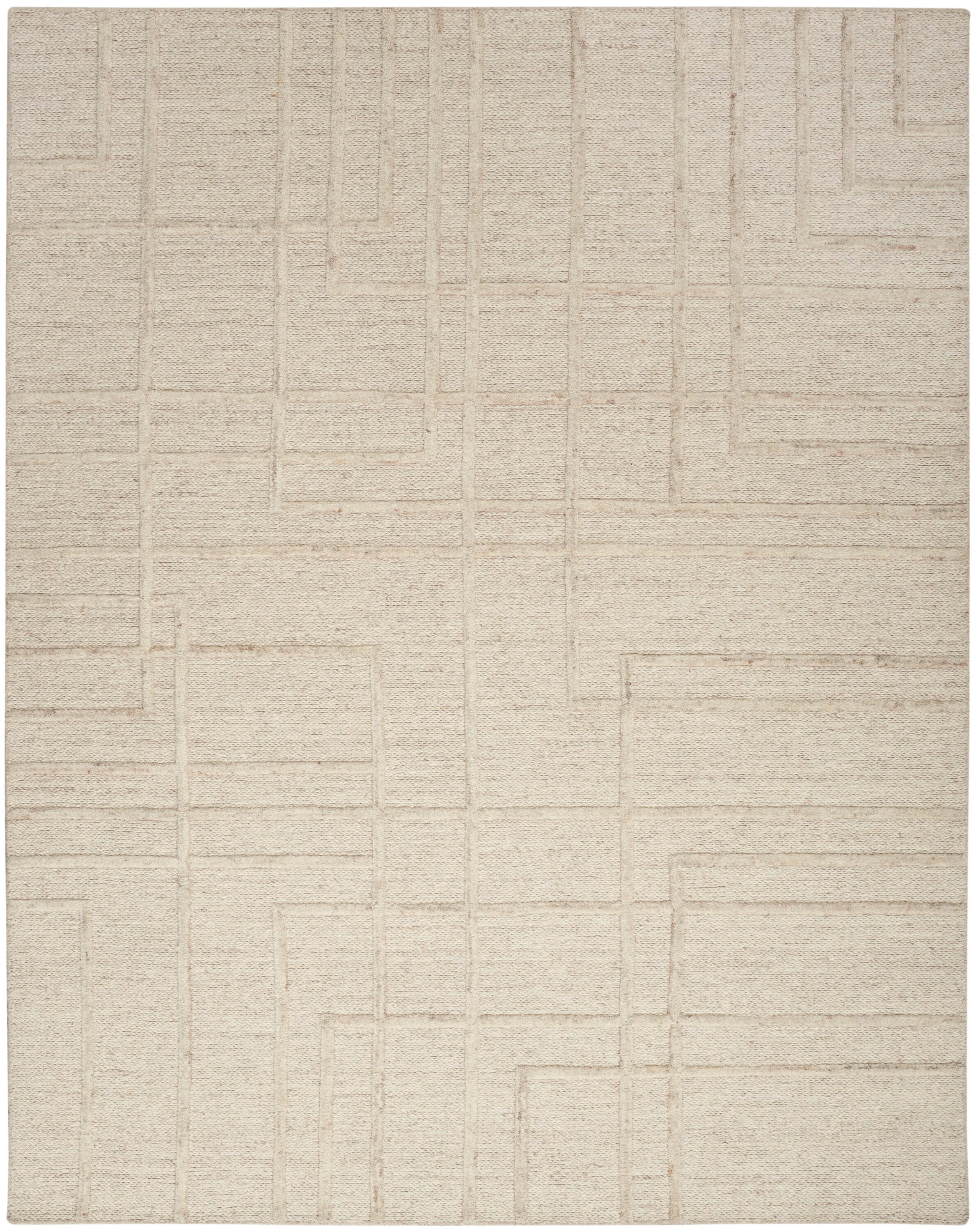 Calvin Klein Impressions 5'3" x 7'3" Area Rug, Sand, large
