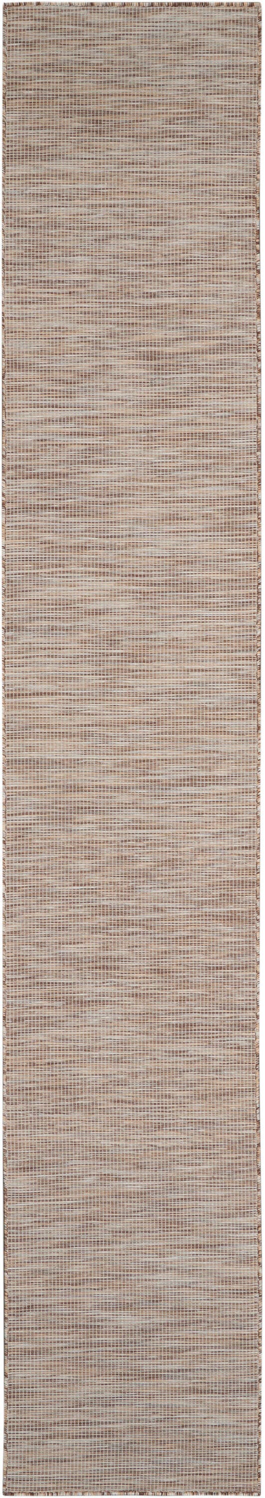 Nourison Home Patio Pop Indoor/Outdoor Solid 2'2" x 12' Runner Rug, Beige, large