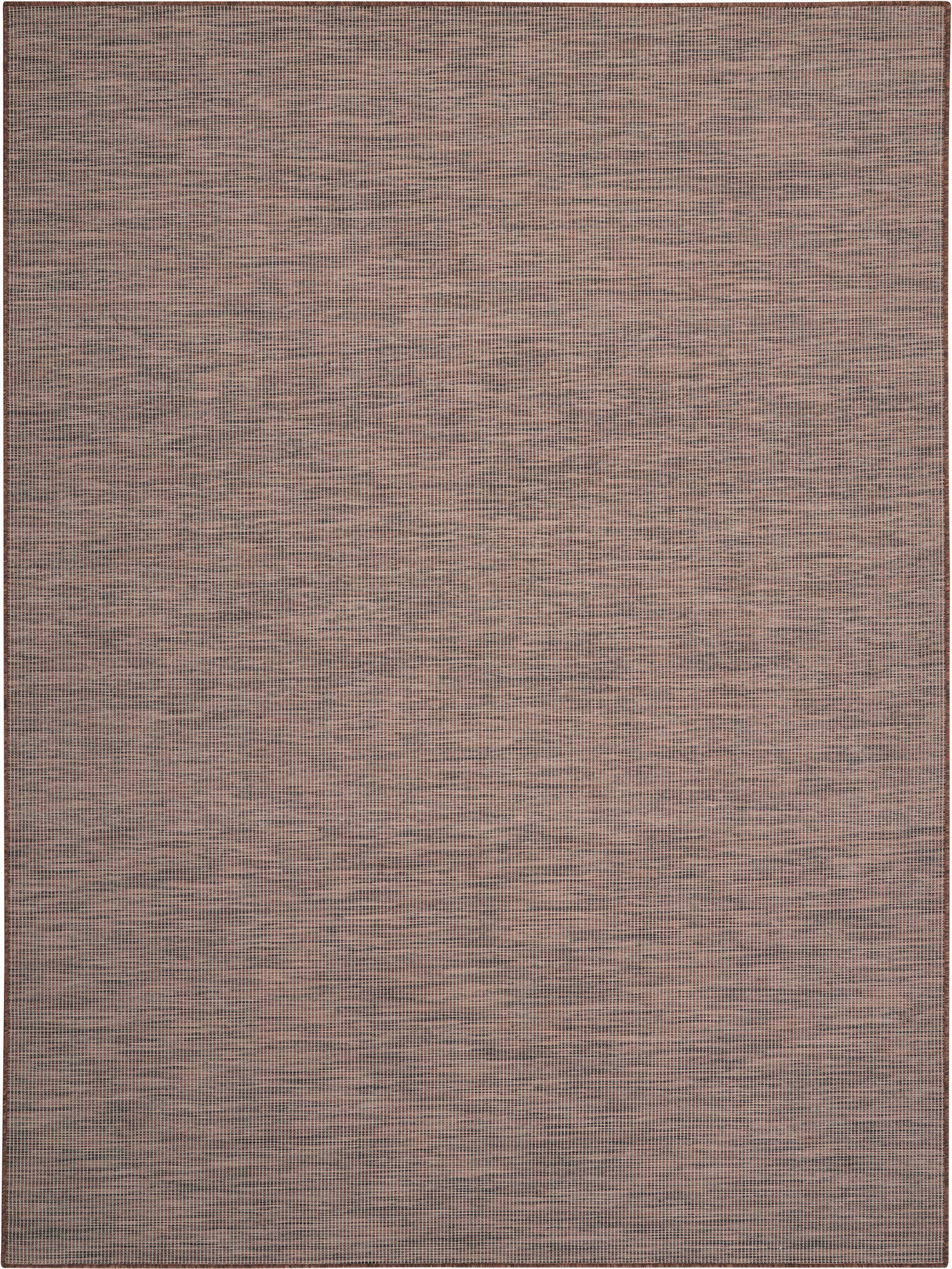 Nourison Home Patio Pop Indoor/Outdoor Solid 10' x 14' Area Rug, Natural, large