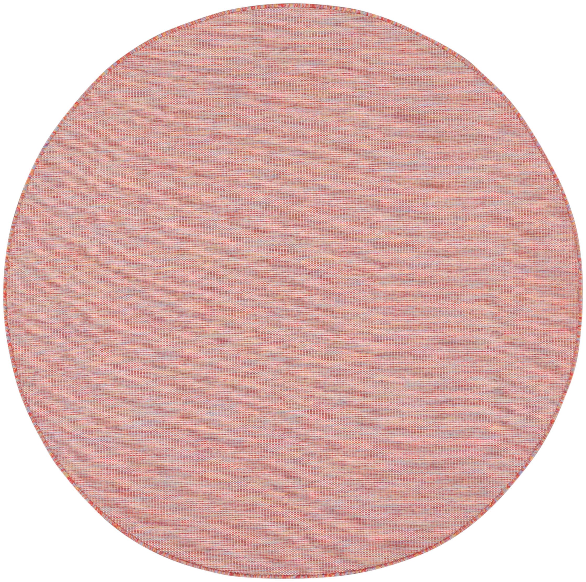Nourison Home Patio Pop Indoor/Outdoor Solid 8' x Round Area Rug, Rainbow, large