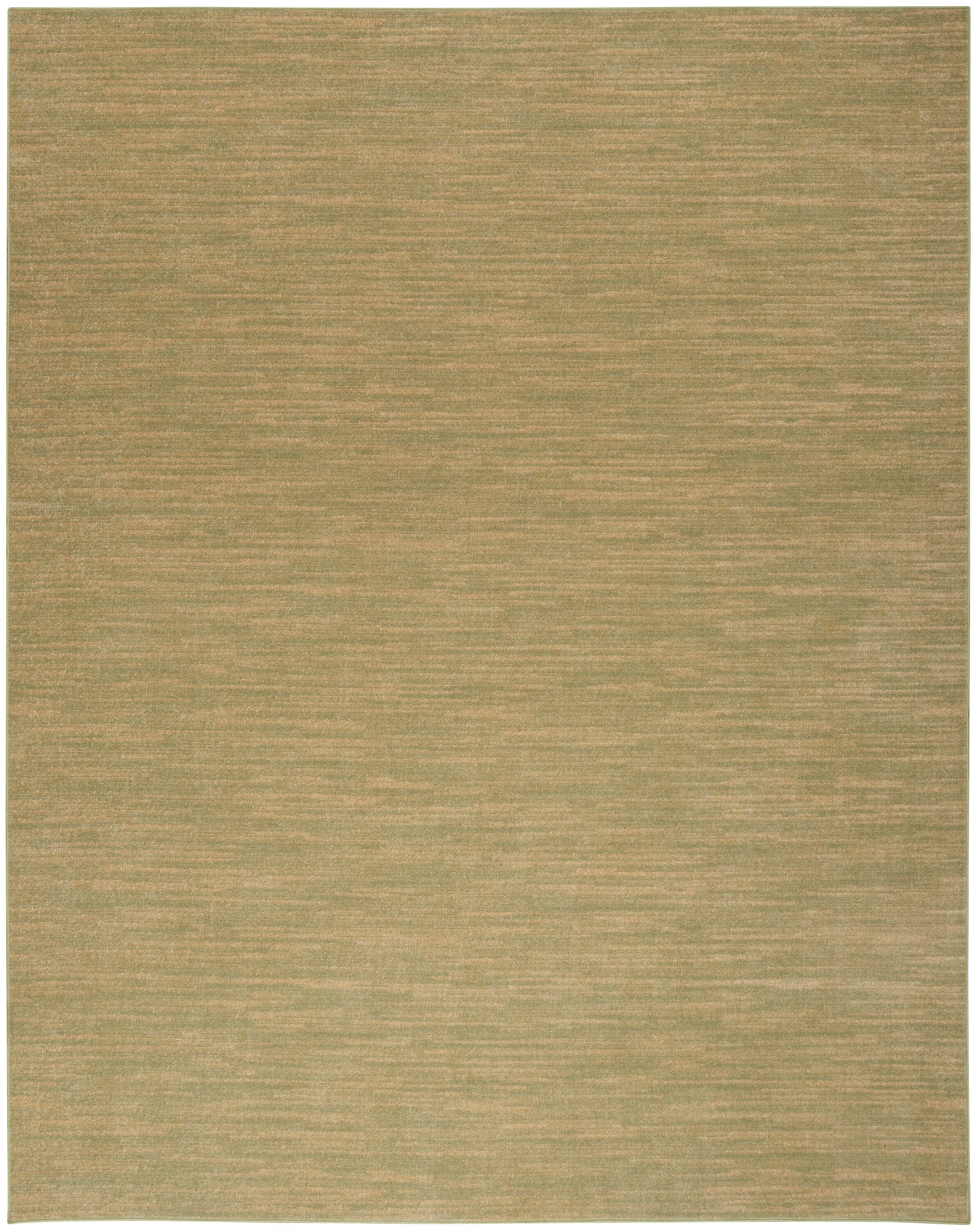 Nourison Home Outdoor Essentials 10' x 14'  Area Rug, Green/Gold, large