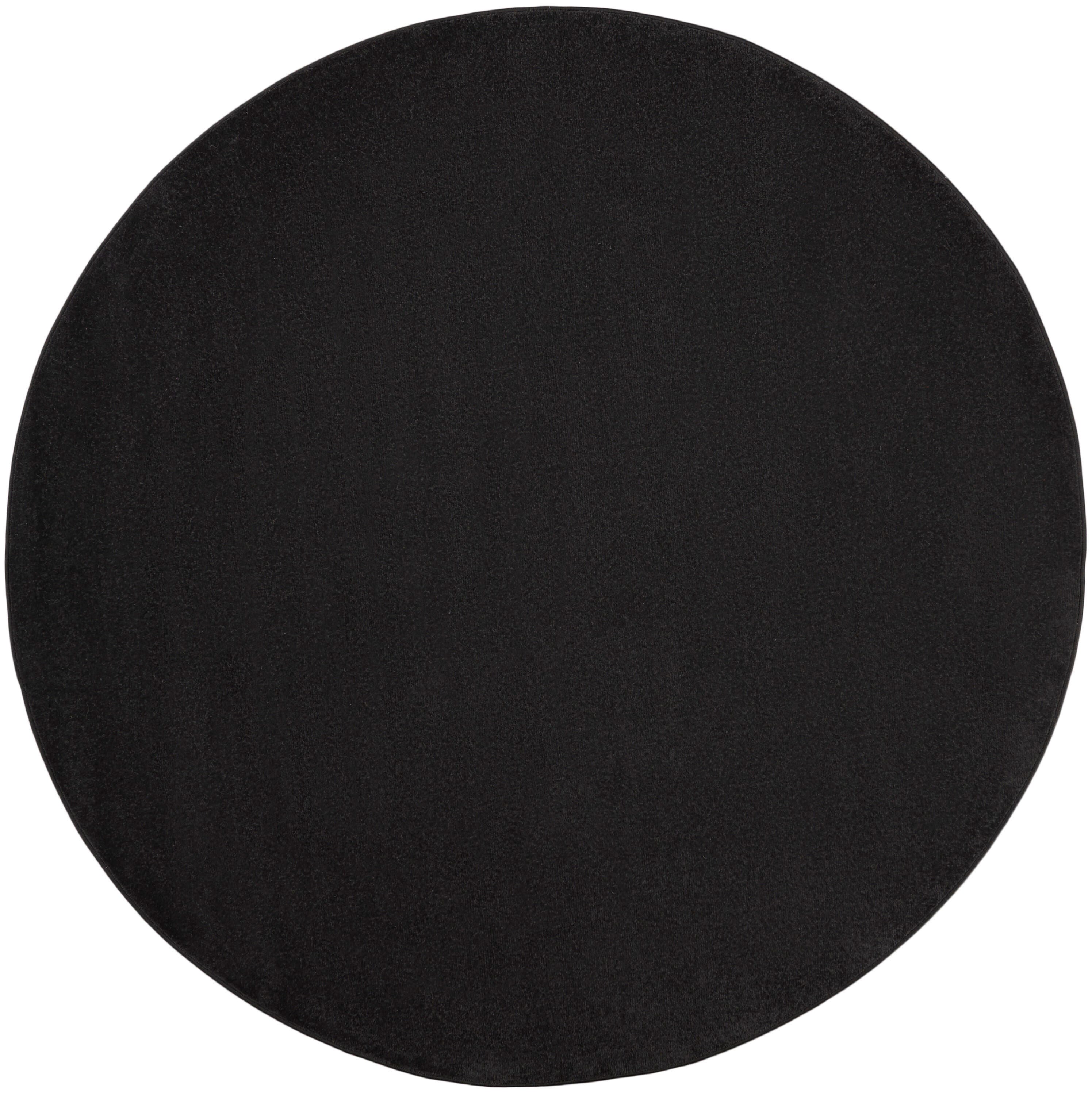 Nourison Home Outdoor Essentials 10' x Round  Area Rug, Black, large