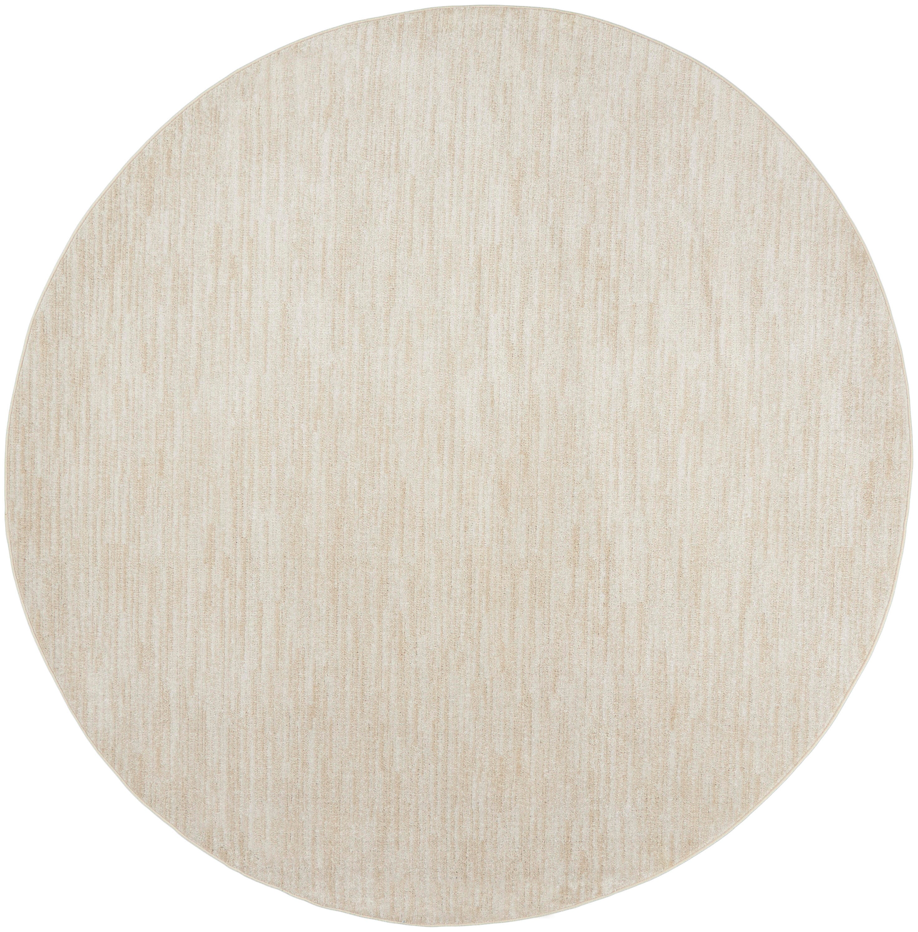 Nourison Home Outdoor Essentials 10' x Round  Area Rug, Ivory/Beige, large