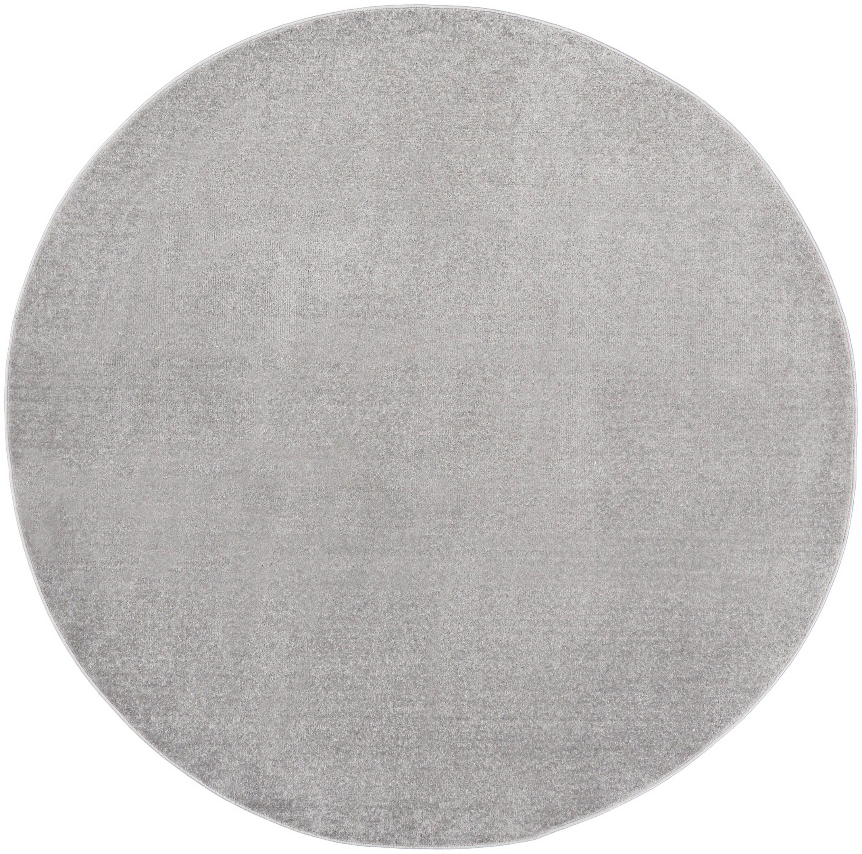 Nourison Home Outdoor Essentials 10' x Round  Area Rug, Silver/Gray, large