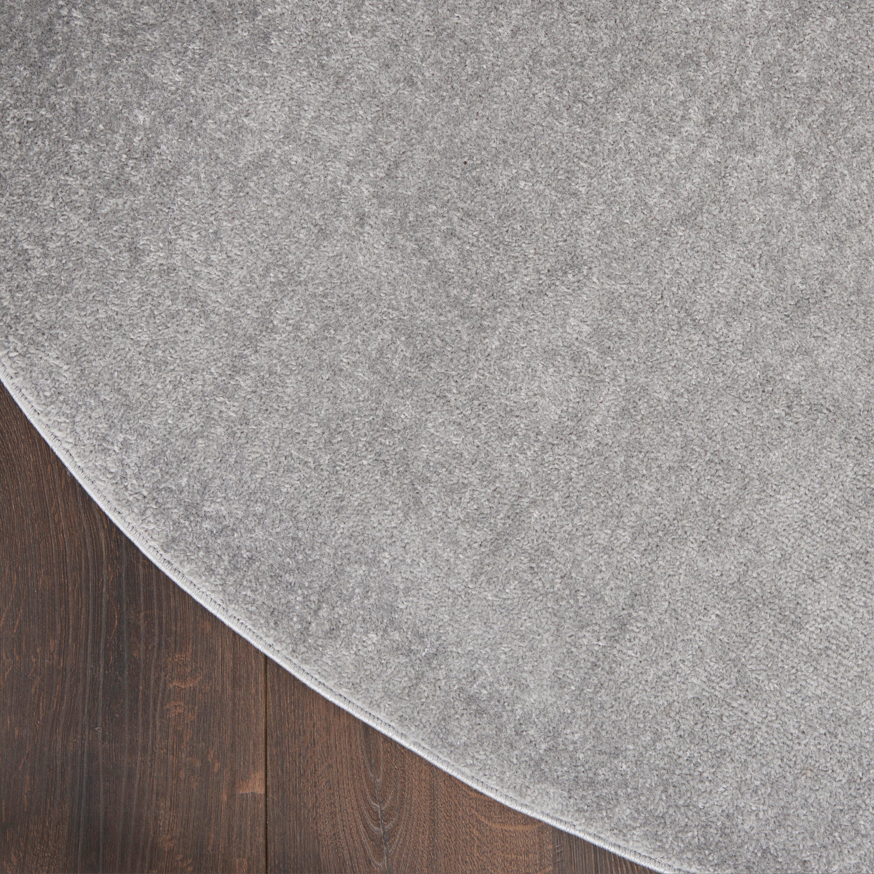 Nourison Home Outdoor Essentials 10' x Round  Area Rug, Silver/Gray, large