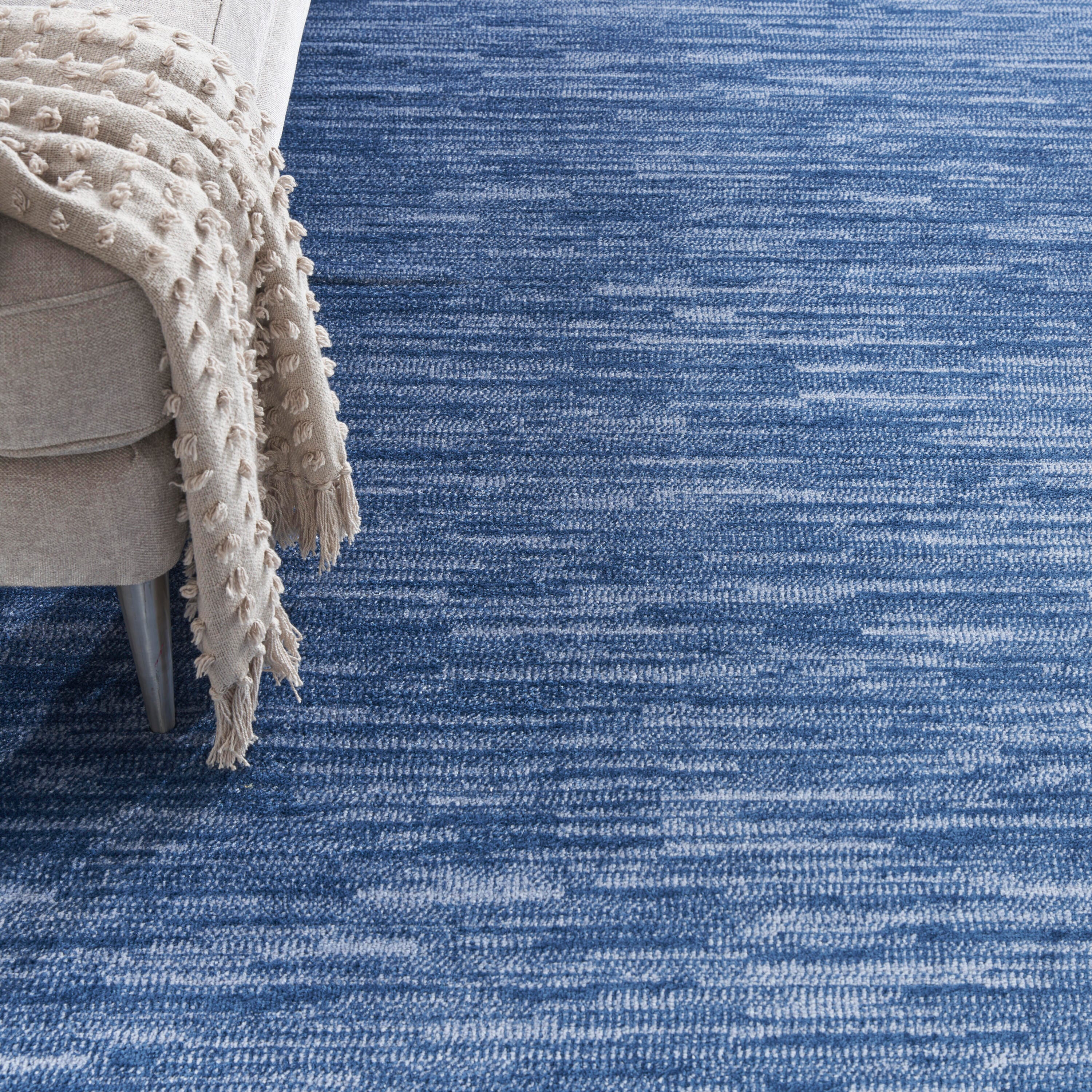 Nourison Home Outdoor Essentials 12' x 15'  Area Rug, Navy Blue, large