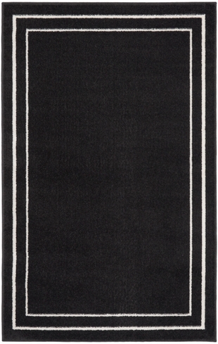 Nourison Home Outdoor Essentials 2' x 4' Area Rug, Black/Ivory, large