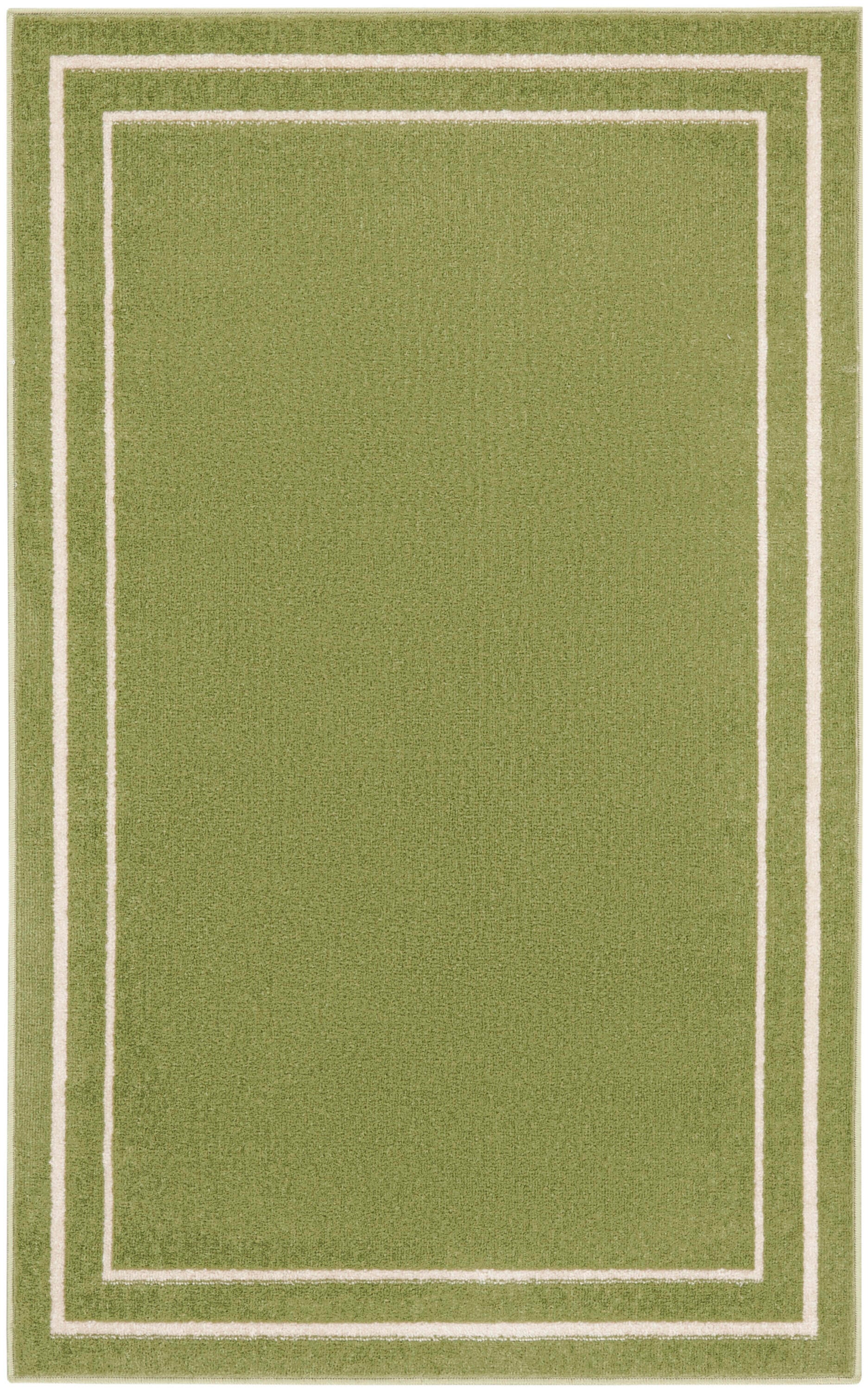 Nourison Home Outdoor Essentials 2' x 4' Area Rug, Green/Ivory, large