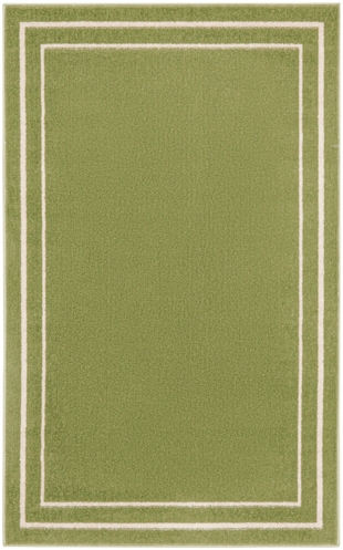Nourison Home Outdoor Essentials 2' x 4' Area Rug, Green/Ivory, large