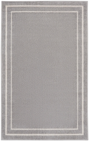 Nourison Home Outdoor Essentials 2' x 4' Area Rug, Gray/Ivory, large