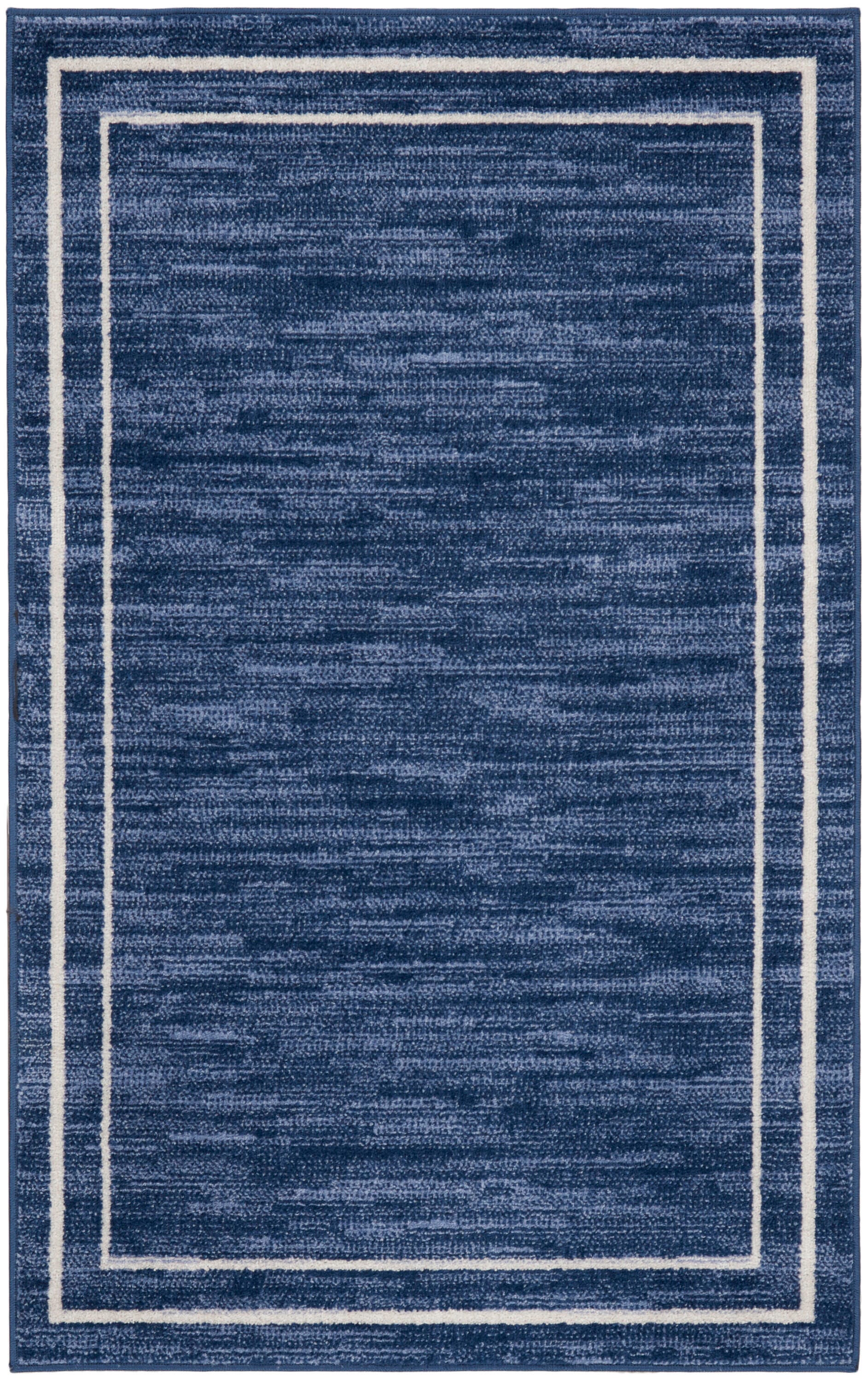 Nourison Home Outdoor Essentials 2' x 4' Area Rug, Navy/Ivory, large