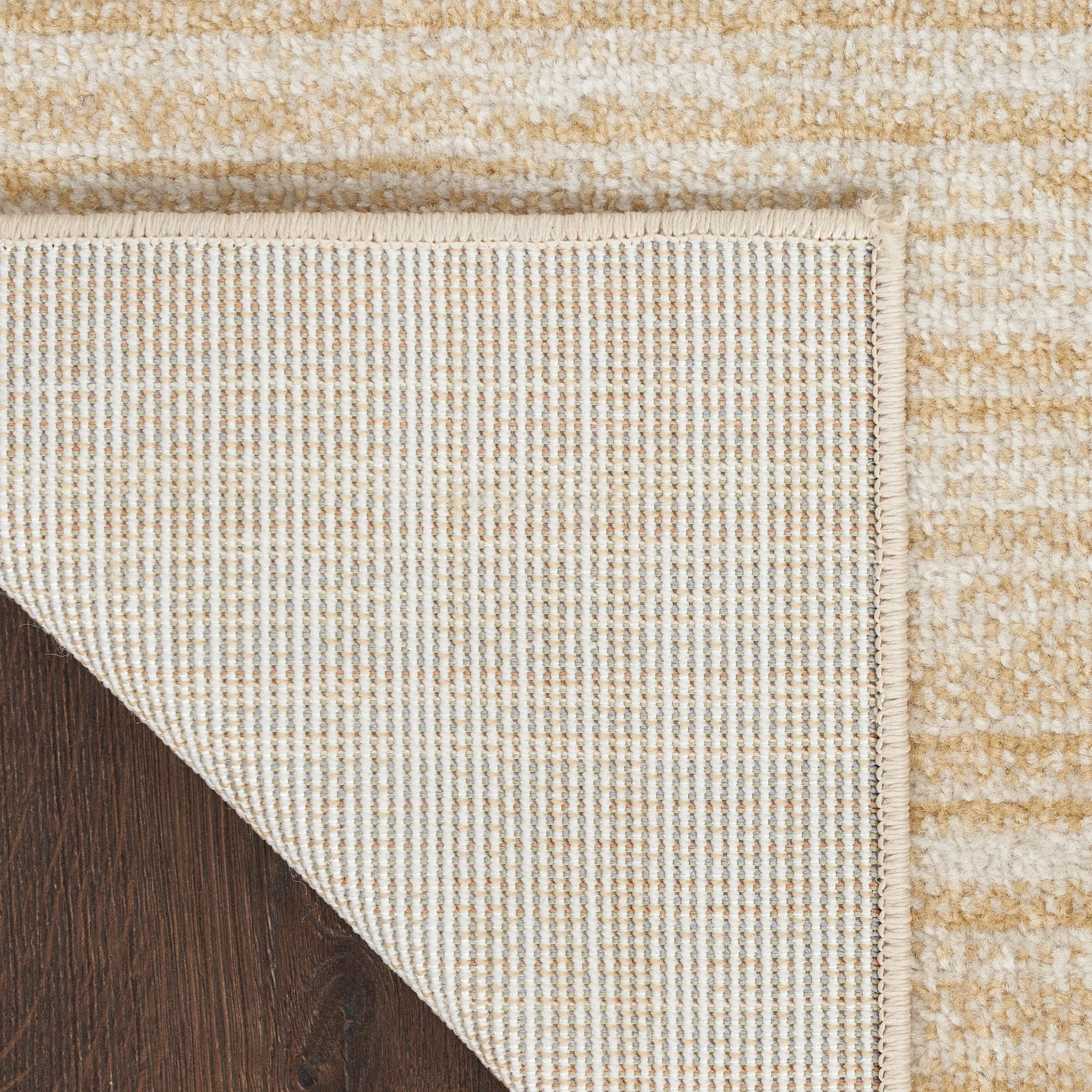 Nourison Home Outdoor Essentials 2' x 10' Runner Rug, Ivory/Gold, large