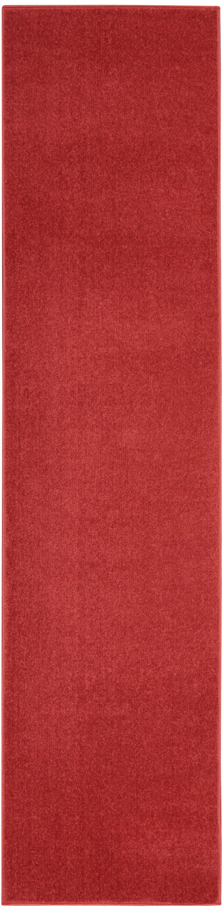 Nourison Home Outdoor Essentials 2' x 12' Runner Rug, Brick Red, large