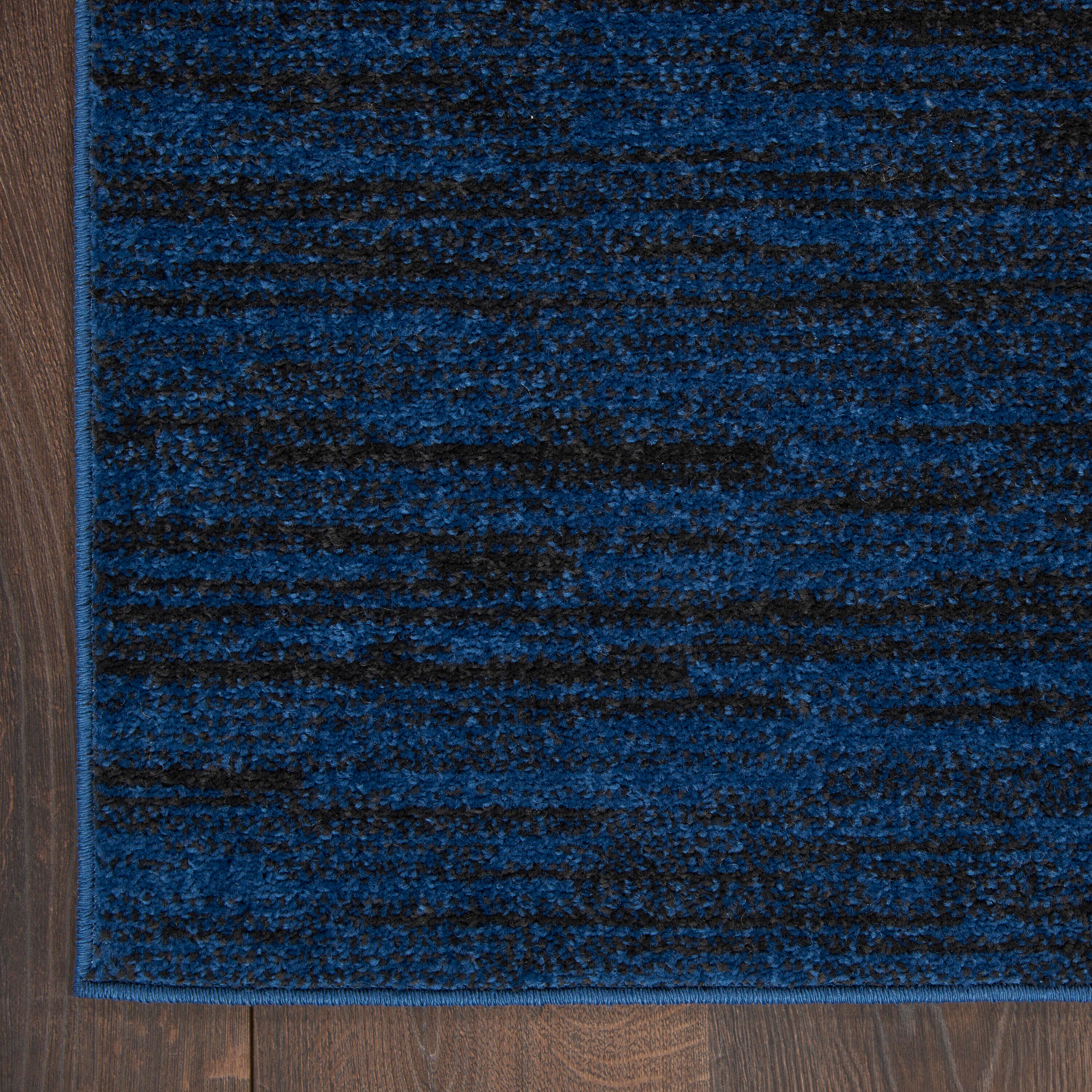 Nourison Home Outdoor Essentials 2' x 12' Runner Rug, Midnight Blue, large