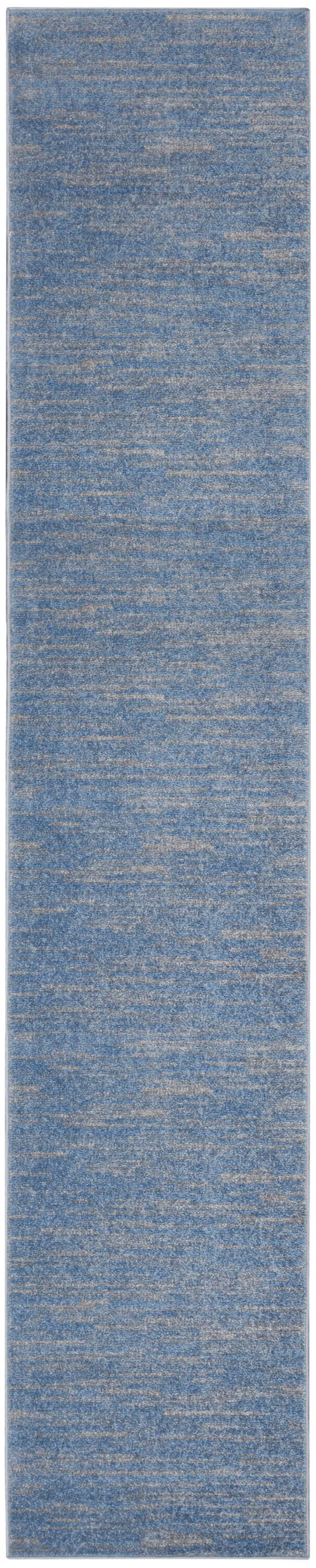 Nourison Home Outdoor Essentials 2' x 16' Runner Rug, Blue/Gray, large