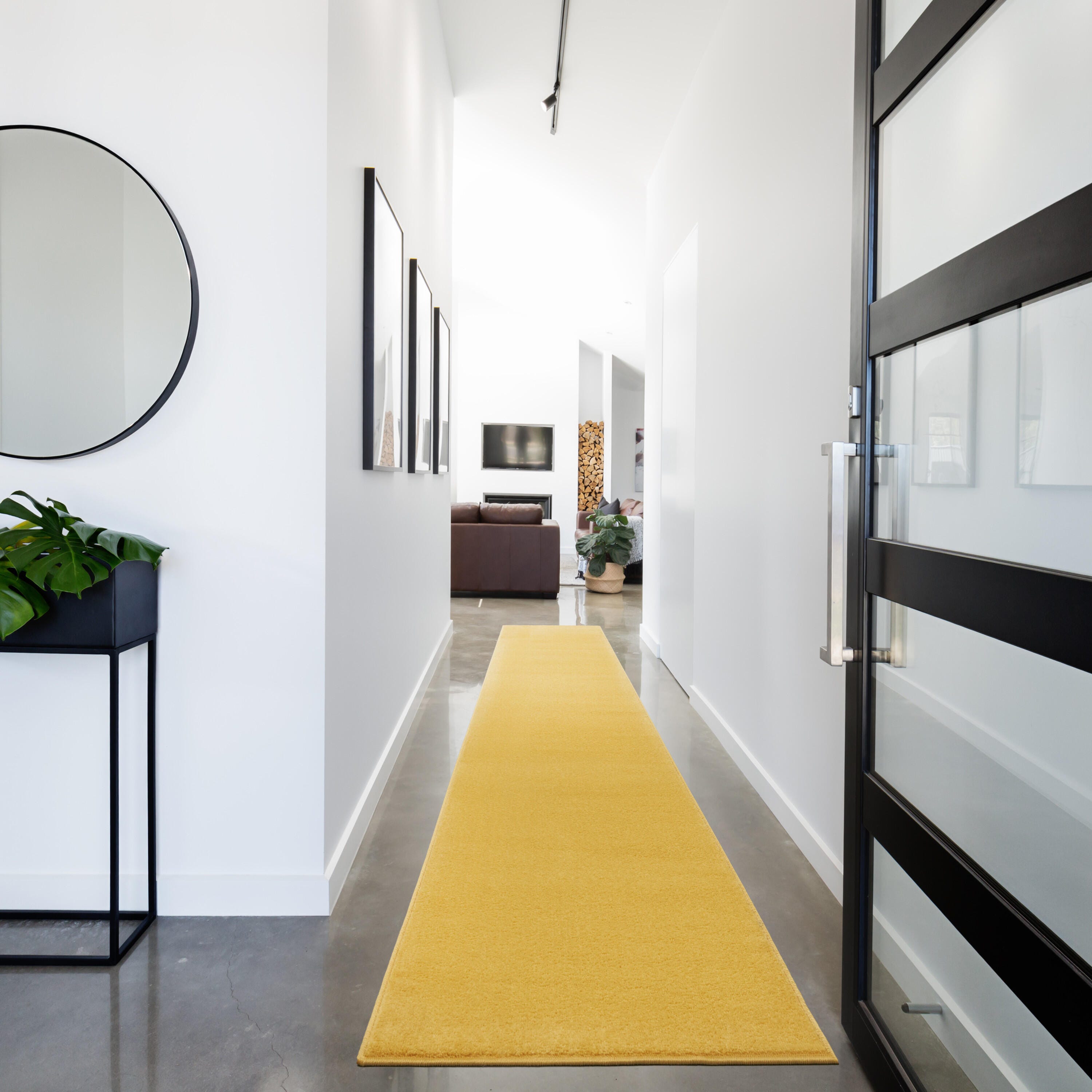 Nourison Home Outdoor Essentials 2' x 18' Runner Rug, Yellow, rollover