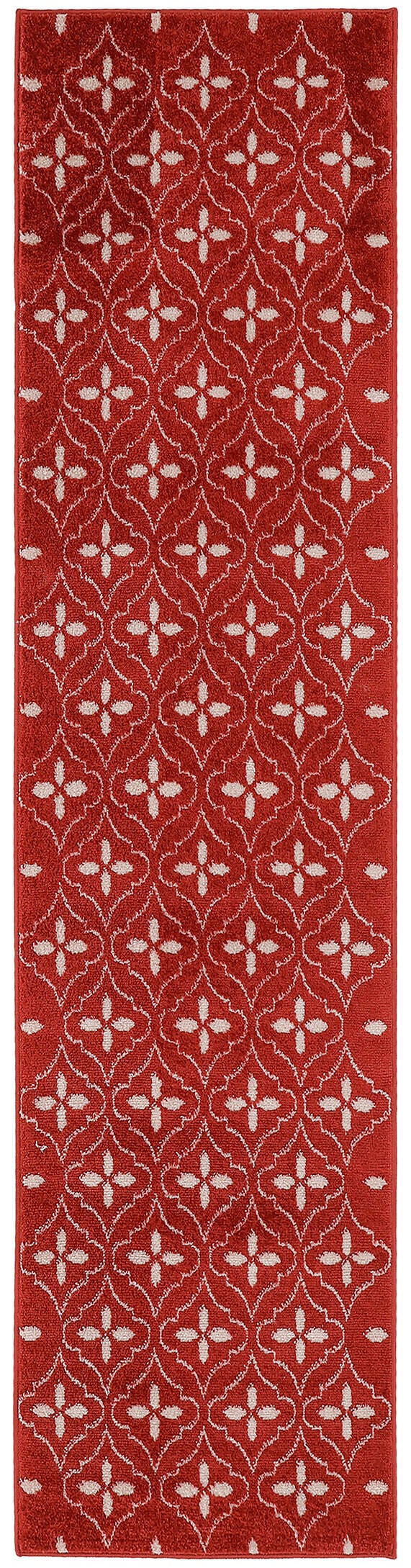 Nourison Home Outdoor Essentials 2' x 8' Runner Rug, Brick/Ivory, large