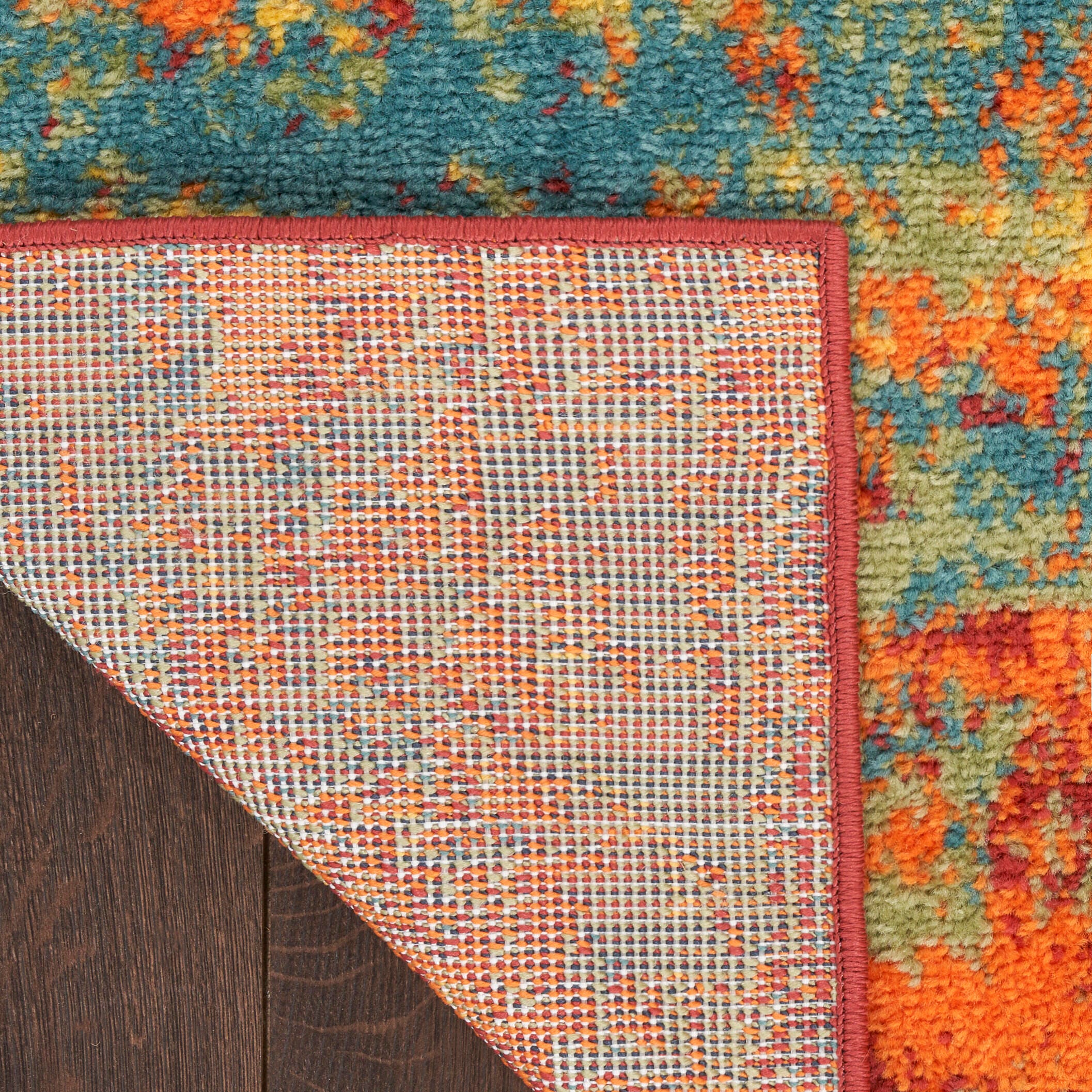 Nourison Home Outdoor Essentials 2' x 8' Runner Rug, Flame, large