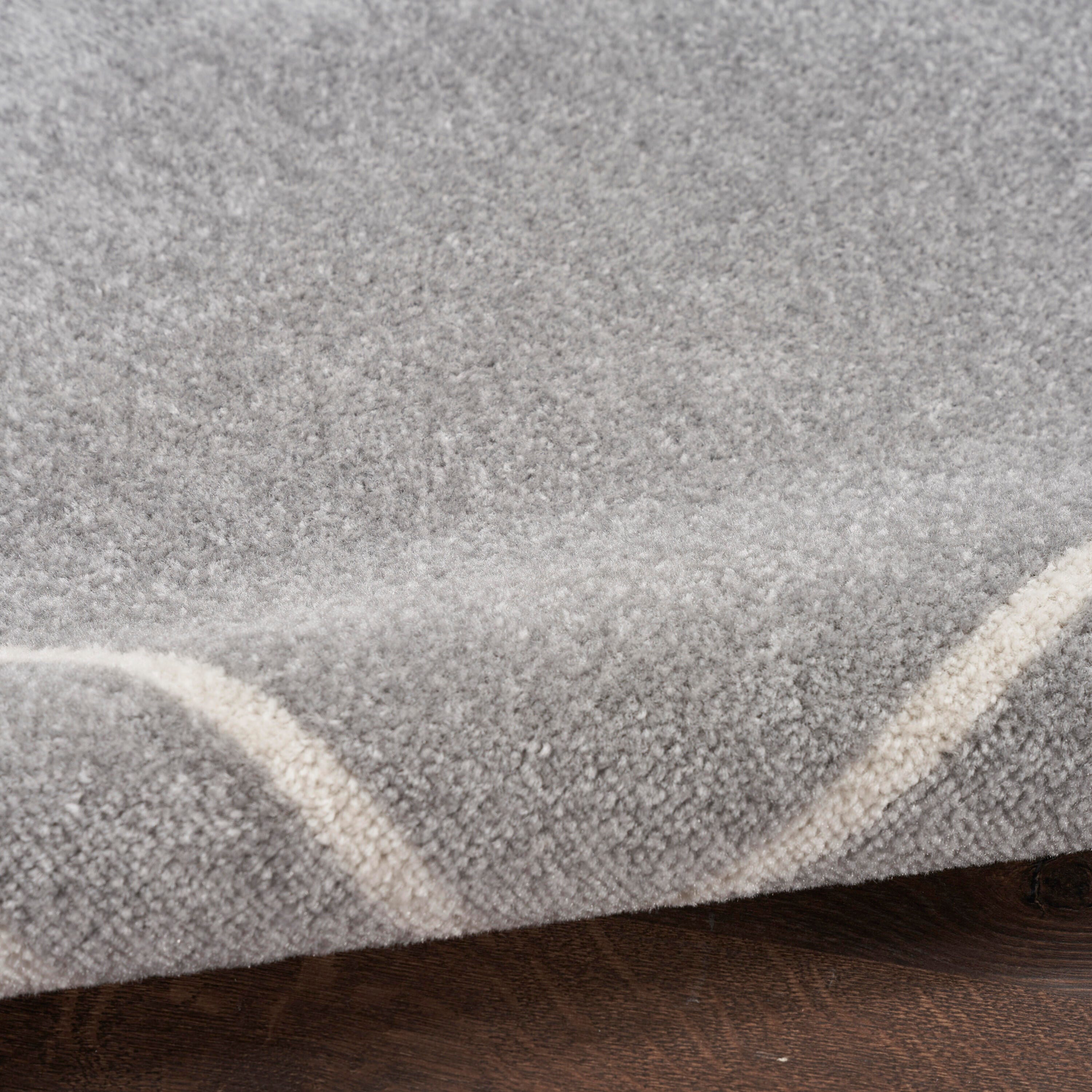 Nourison Home Outdoor Essentials 2' x 8' Runner Rug, Gray/Ivory, large