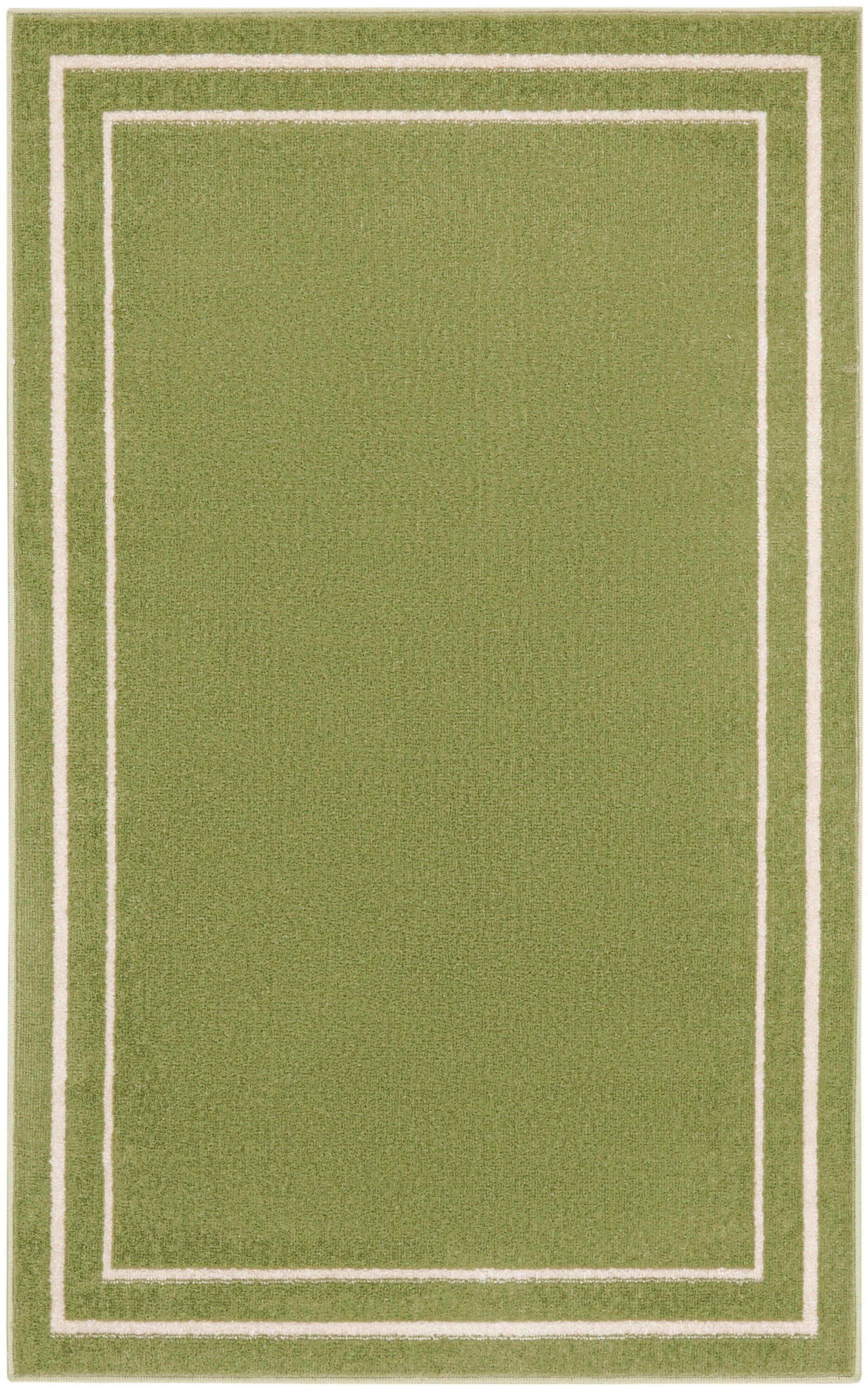 Nourison Home Outdoor Essentials 3' x 5' Area Rug, Green/Ivory, large