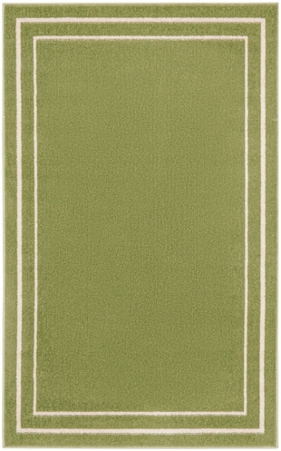 Nourison Home Outdoor Essentials 3' x 5' Area Rug, Green/Ivory, large