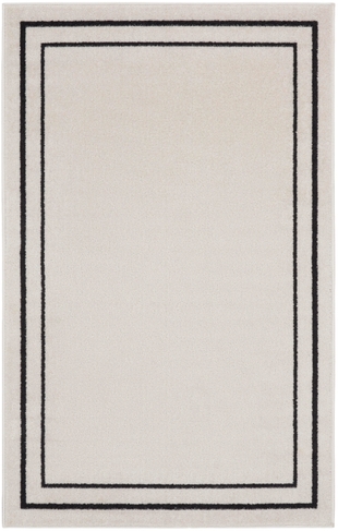 Nourison Home Outdoor Essentials 3' x 5' Area Rug, Ivory/Black, large