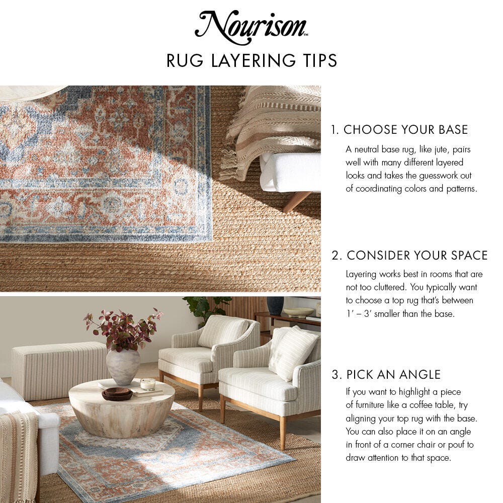 Nourison Home Outdoor Essentials 3' x 5' Area Rug, Red, large