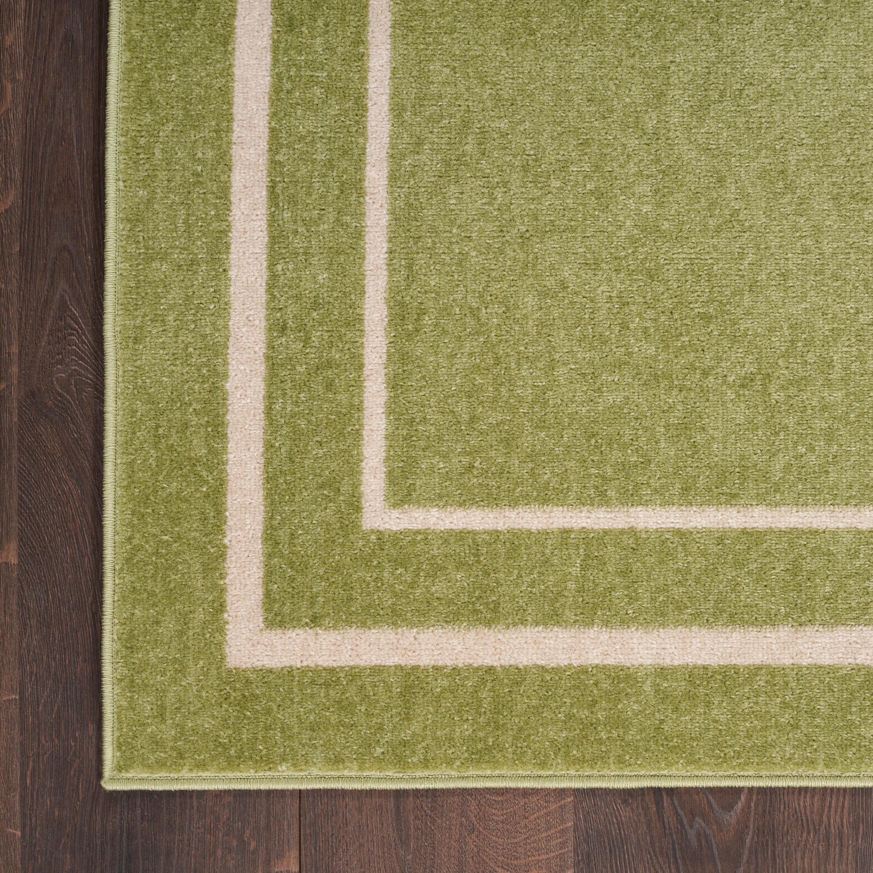 Nourison Home Outdoor Essentials 4' x 6' Area Rug, Green/Ivory, large