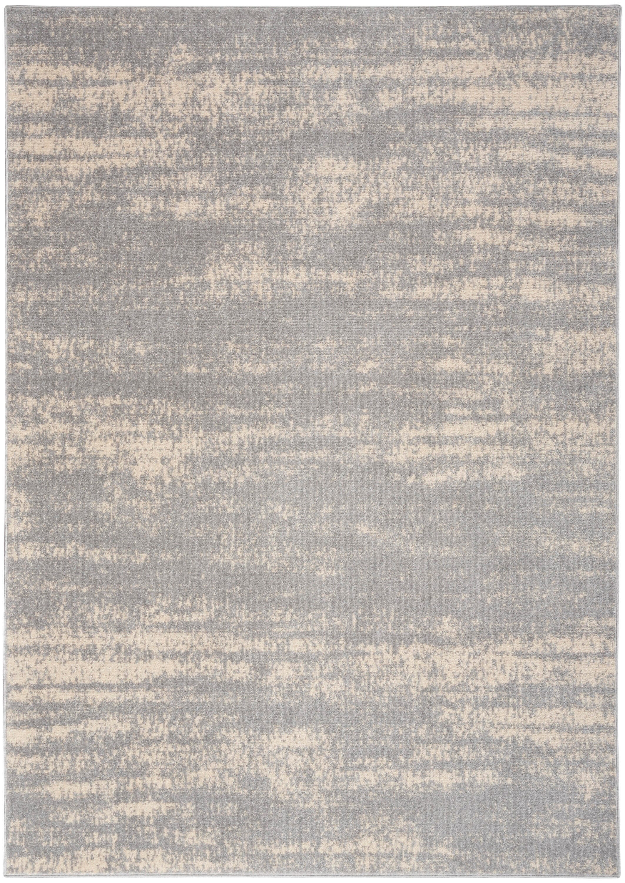 Nourison Home Outdoor Essentials 4' x 6' Area Rug, Gray/Beige, large