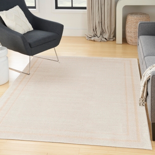 Nourison Home Outdoor Essentials 4' x 6' Area Rug, Ivory/Gold, rollover
