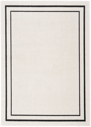 Nourison Home Outdoor Essentials 4' x 6' Area Rug, Ivory/Black, large