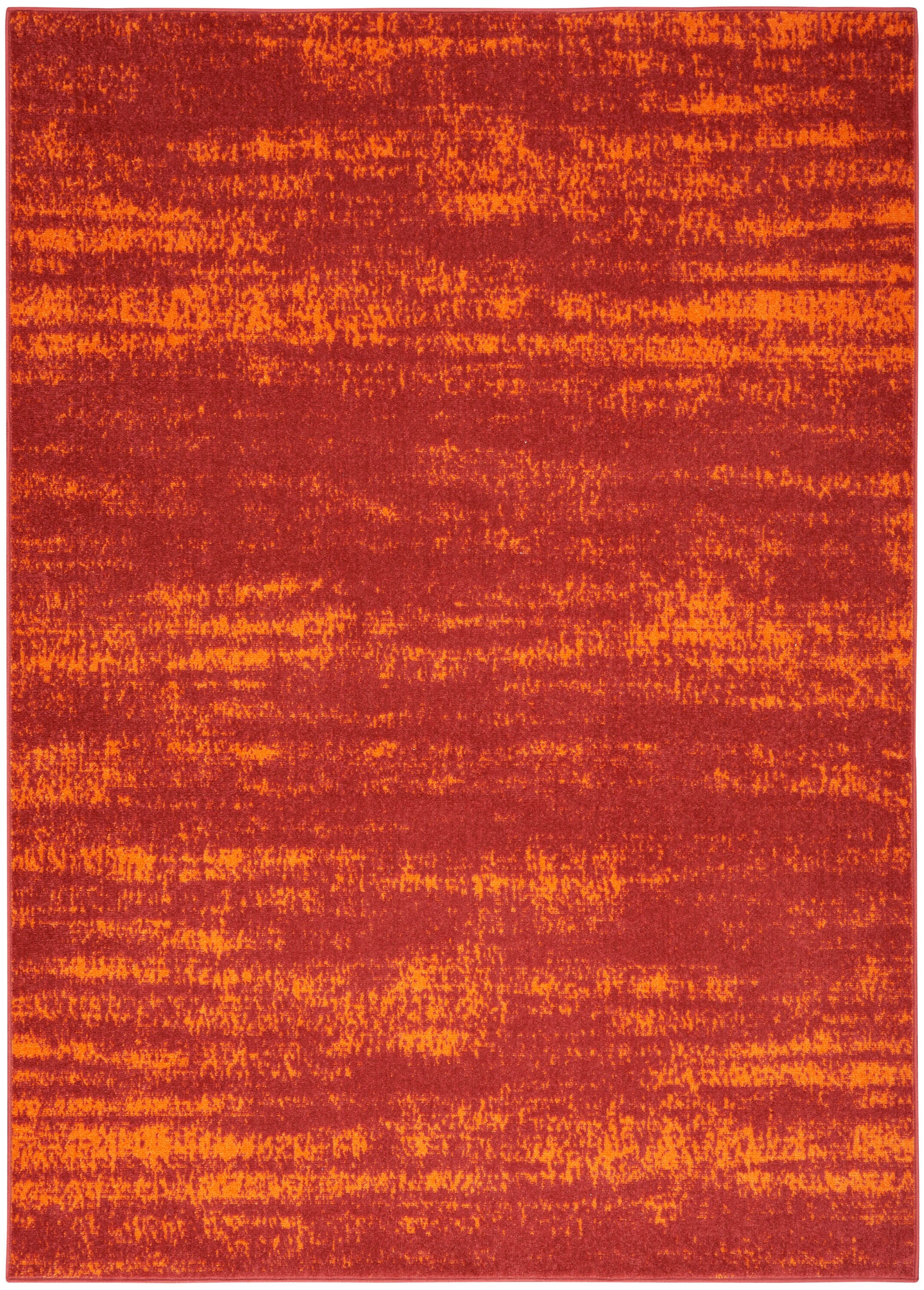 Nourison Home Outdoor Essentials 4' x 6' Area Rug, Red, large